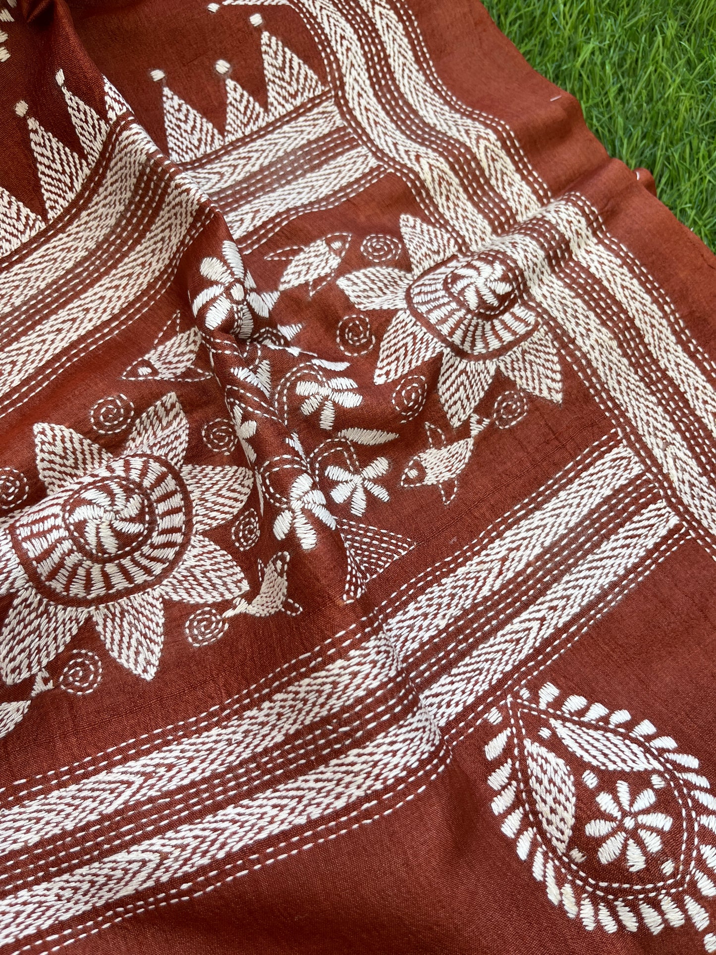 Silk Kantha Dupatta