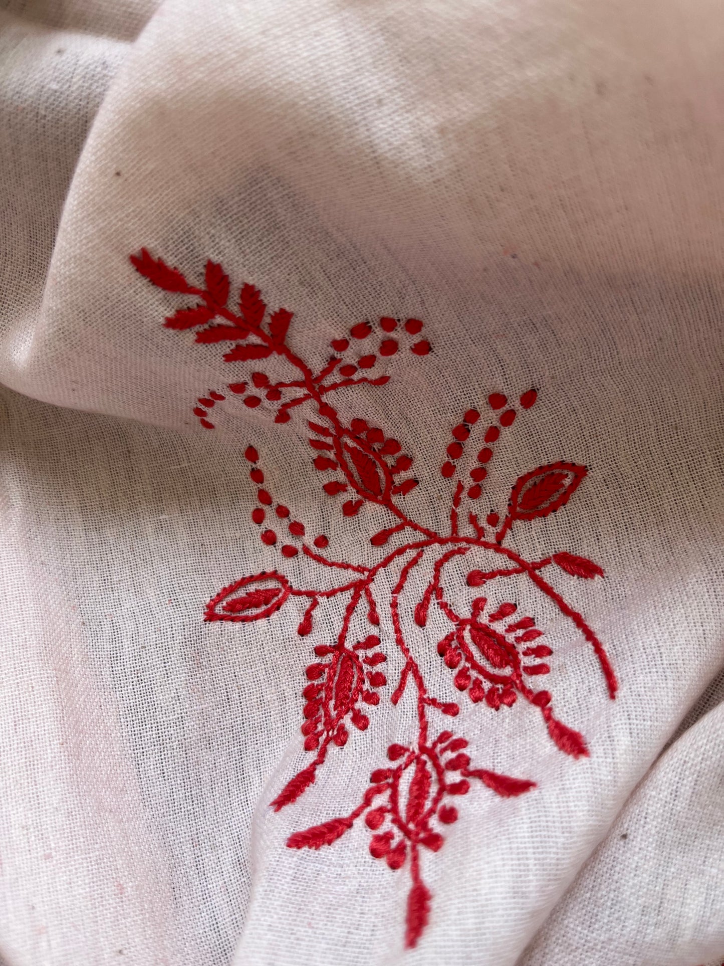 Cotton ikkat kurta chikankari Dupatta