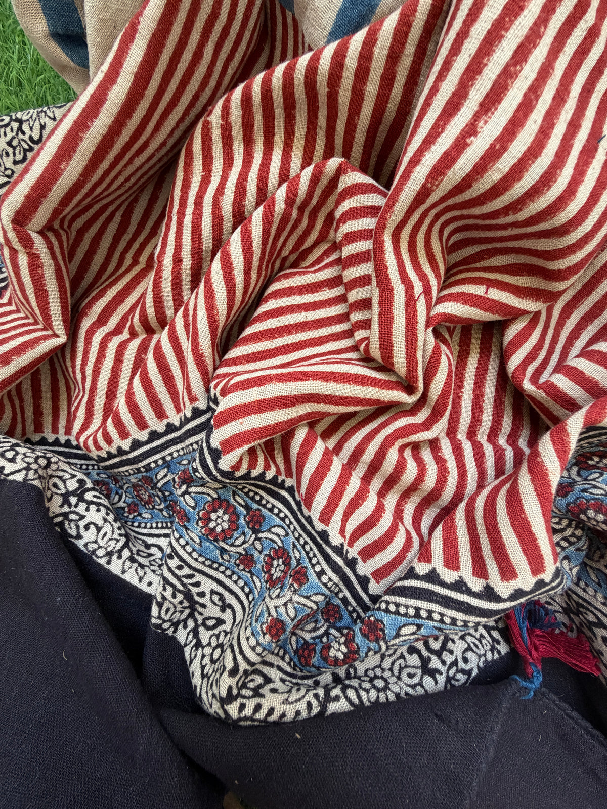 Kala cotton Ajrakh Kurta and dupatta