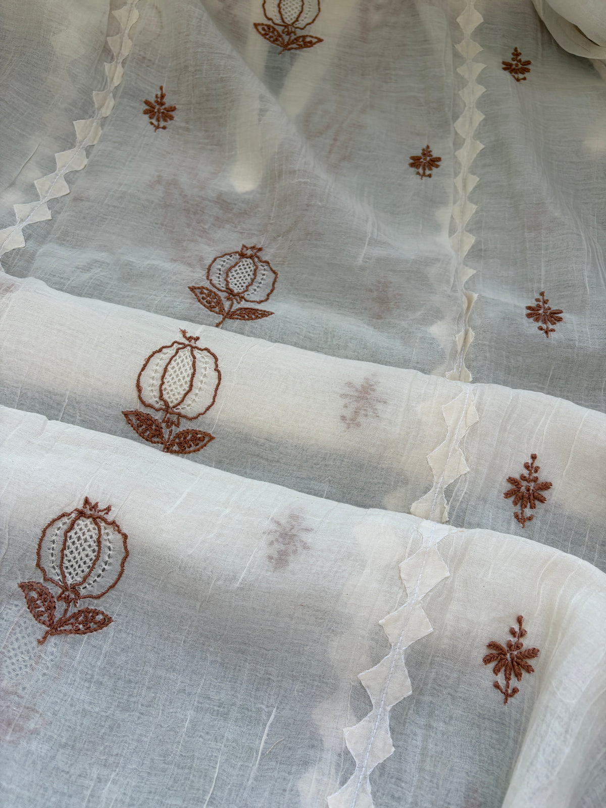 Chikankari daraz chanderi Kurta