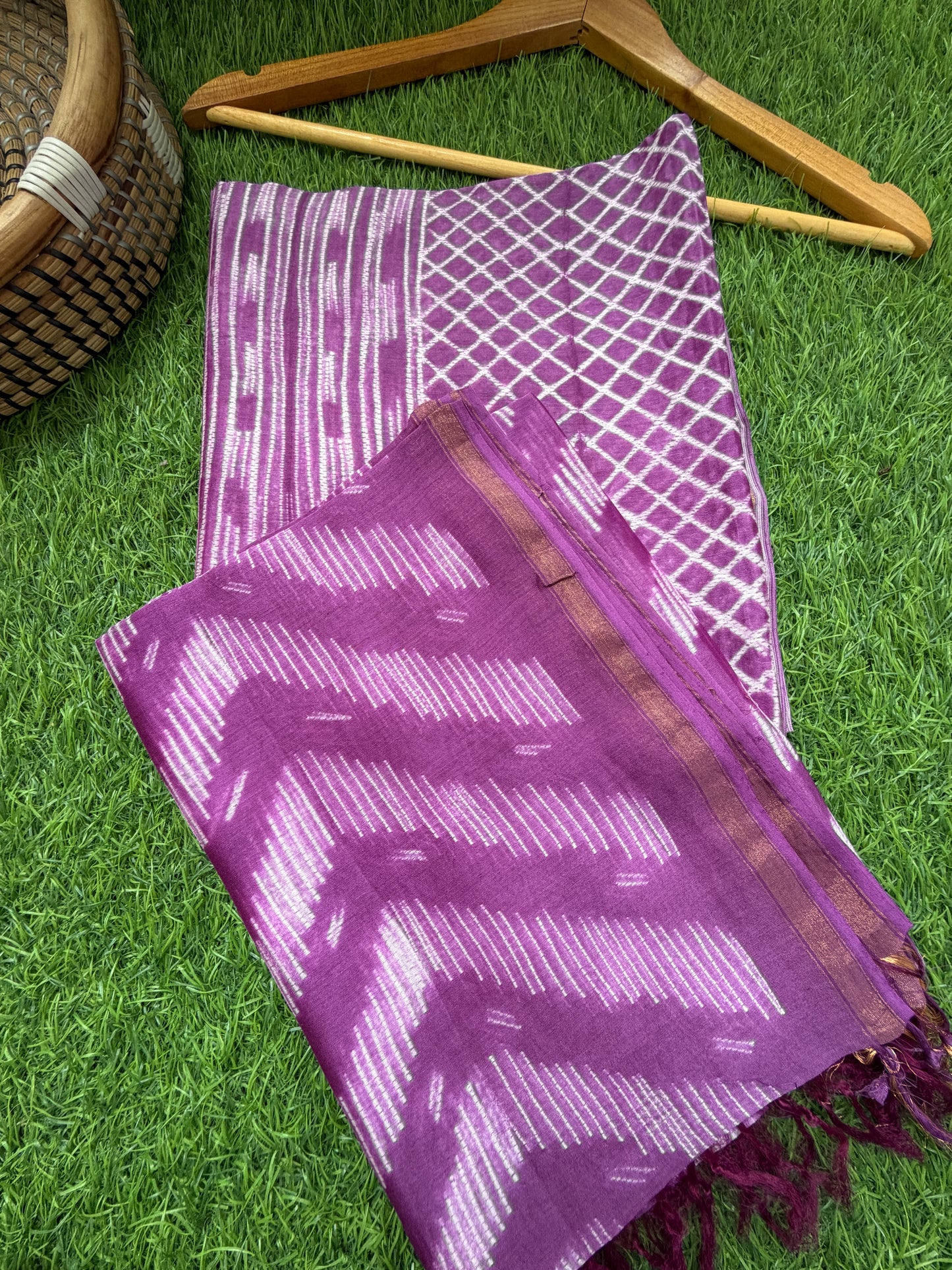 Chanderi Shibori kurta dupatta