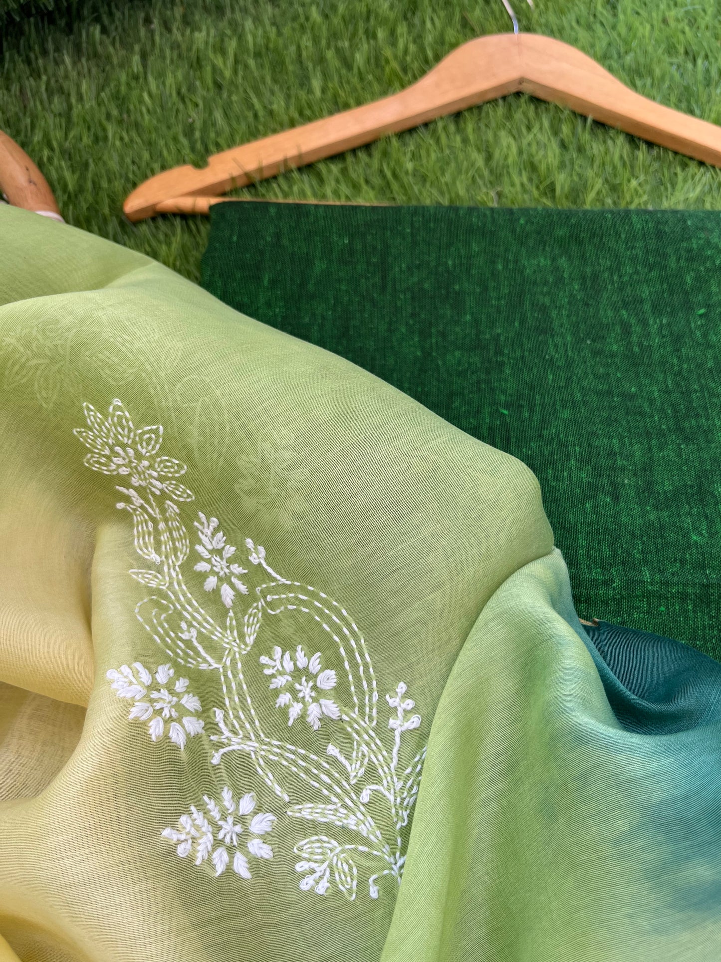 Kala cotton  kurta bottom chanderi dupatta