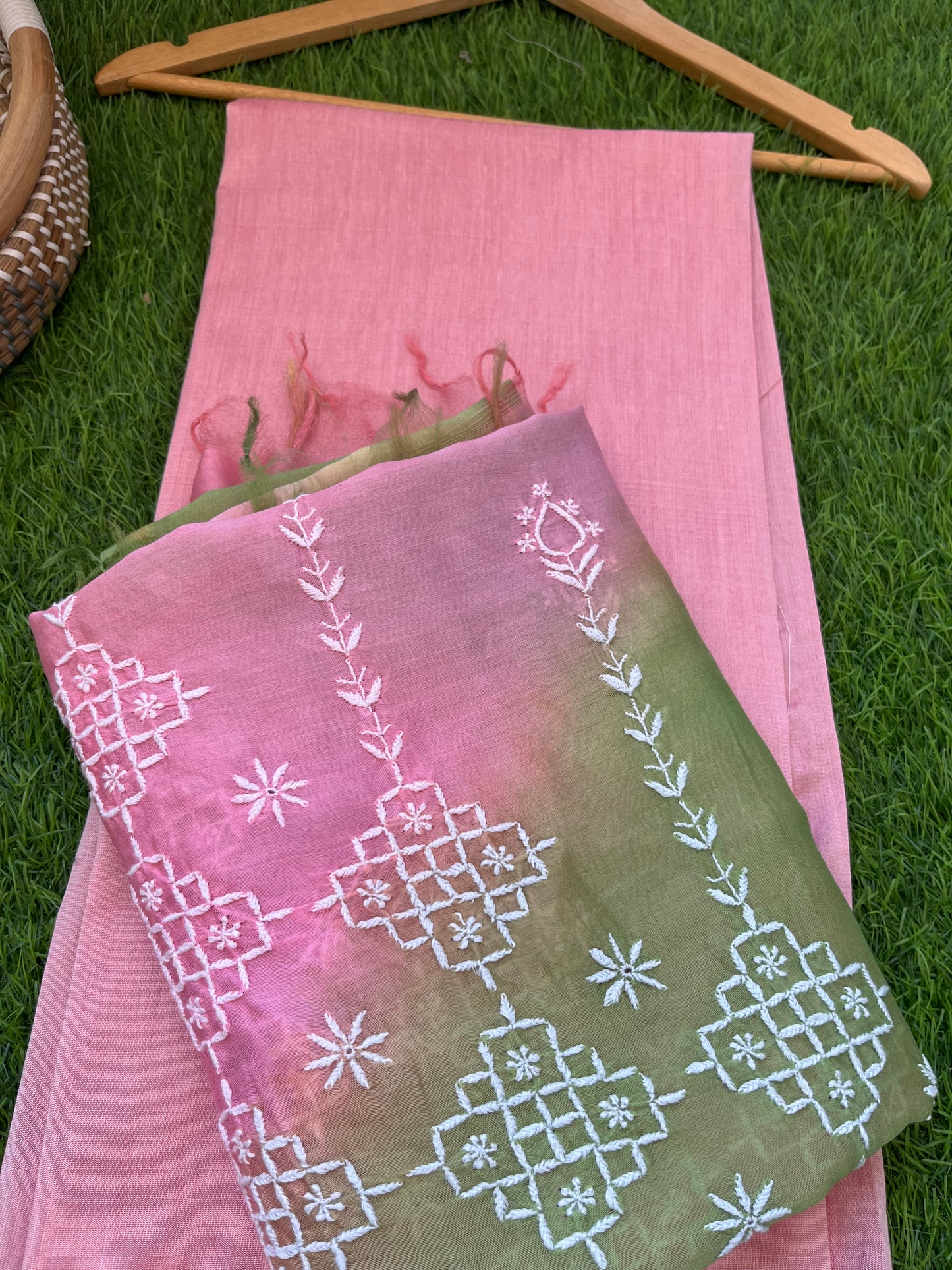 Cotton silk kurta bottom chanderi dupatta