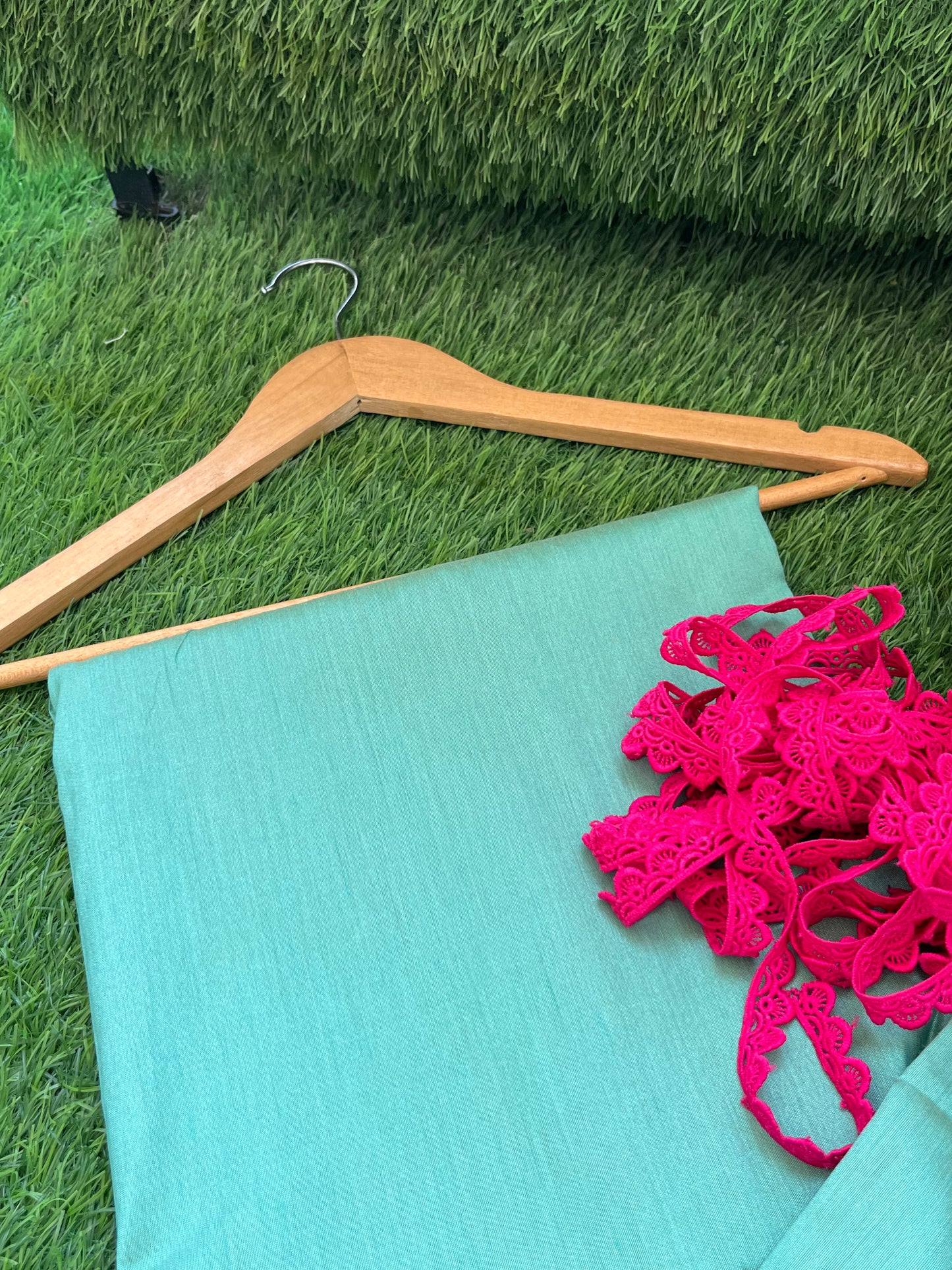 Cotton Silk plain fabric