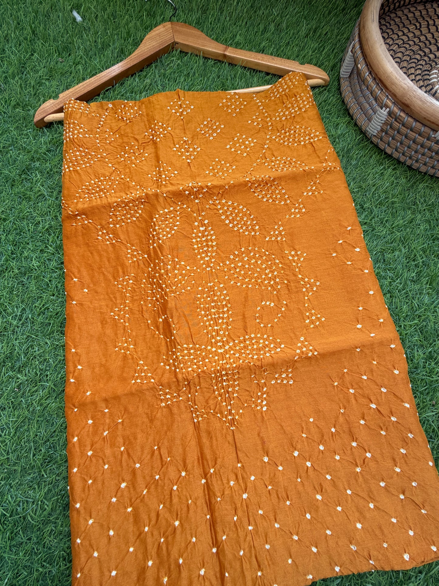 Chanderi Bandhani kurta dupatta