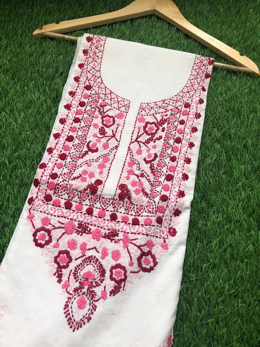 Handwoven Cotton embroidered kurta