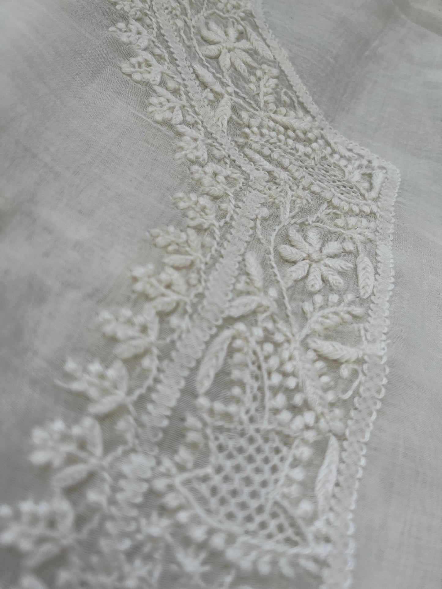 Chanderi chikankari kurta