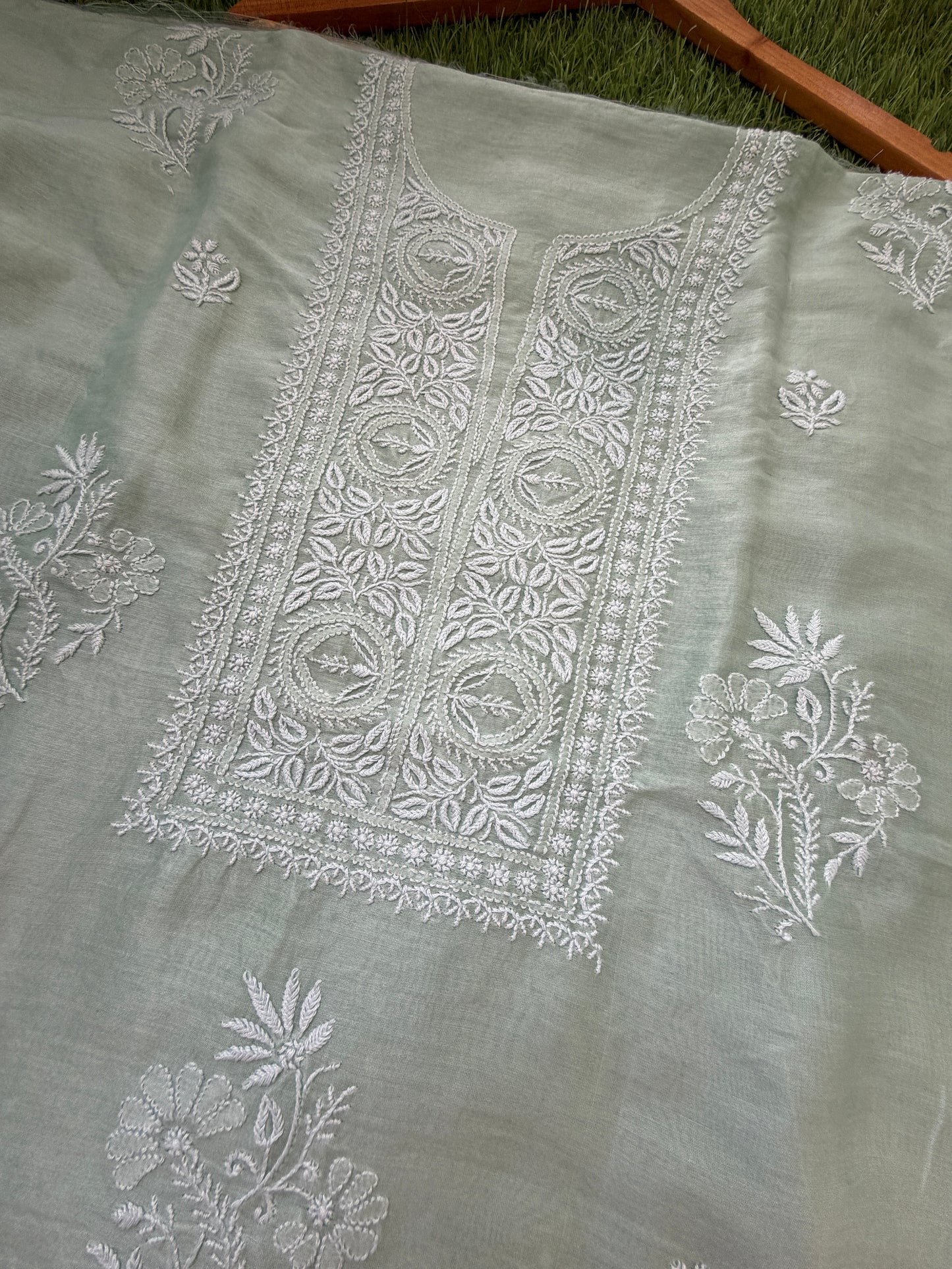 Chikankari chanderi Kurta