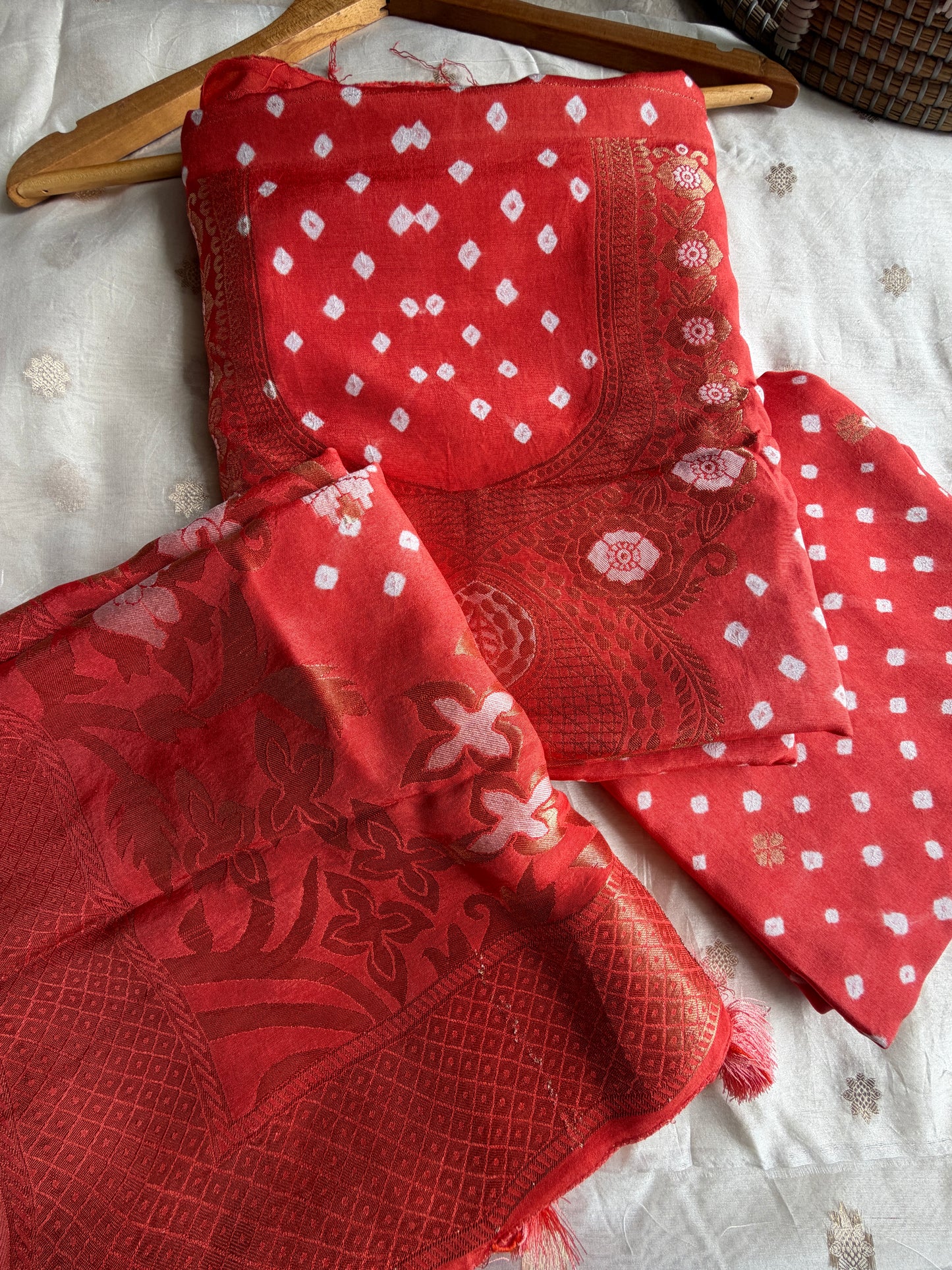 Modal Bandhani kurta bottom dupatta