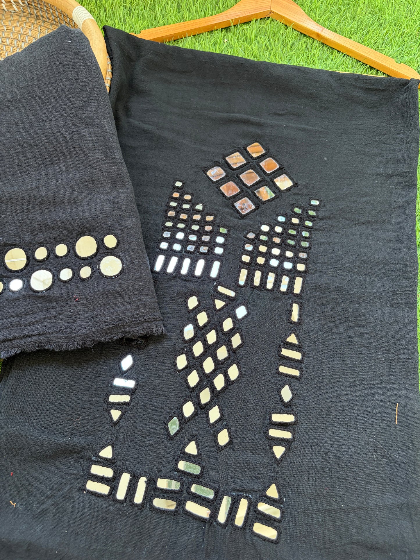 Kala cotton Mirror work kurta Bottom
