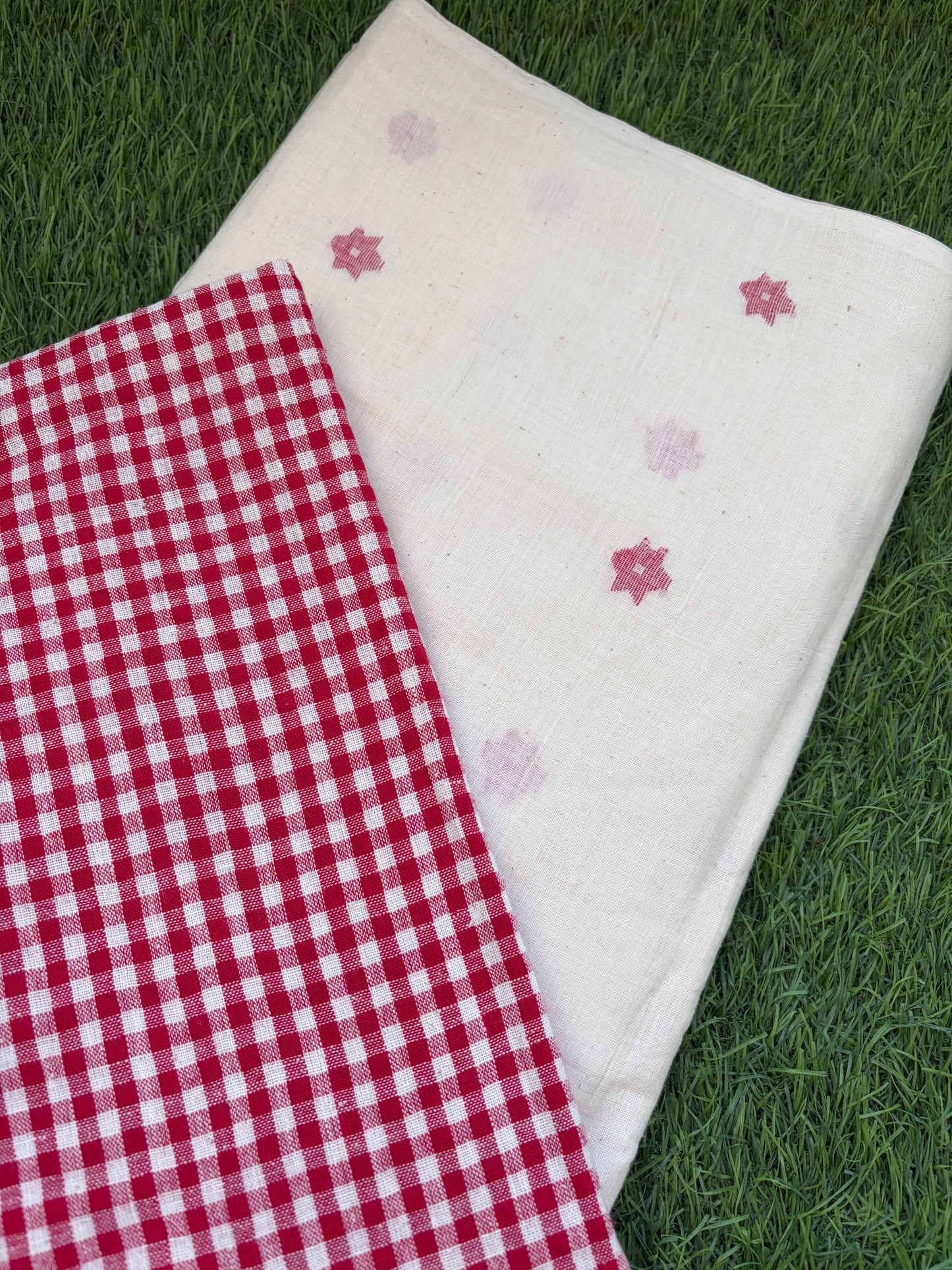 Kala Cotton checks jaamdani kurta Bottom