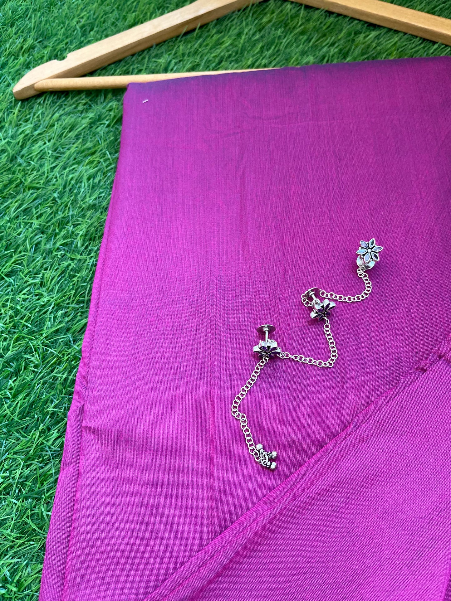 Cotton Silk plain fabric