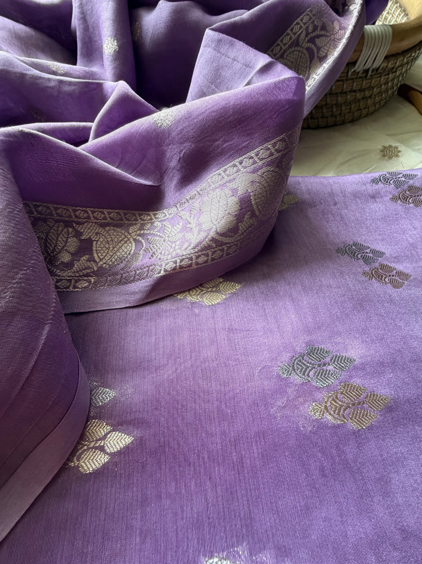 त्योहार् -Banarasi chanderi dupatta kurta