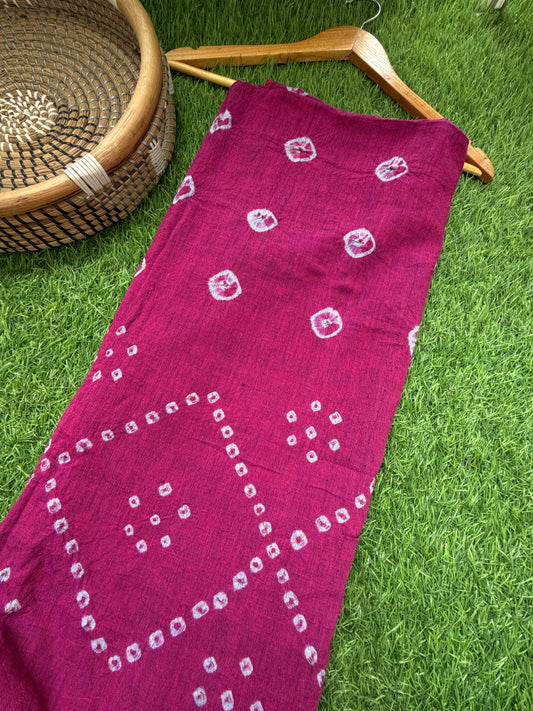 Handwoven organic kala Cotton bandhani fabric (Copy)