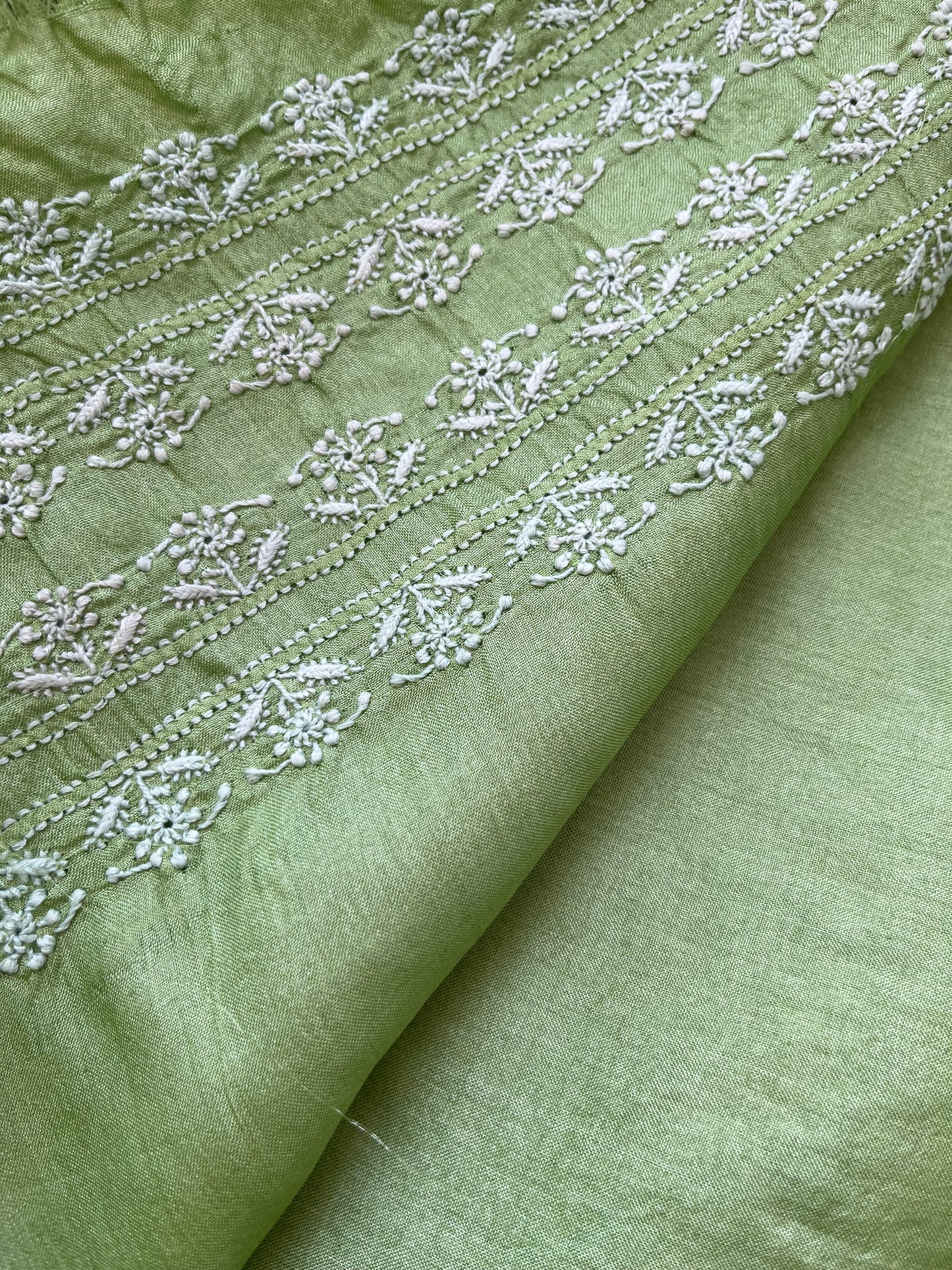 Tussar Silk Chikankari kurta
