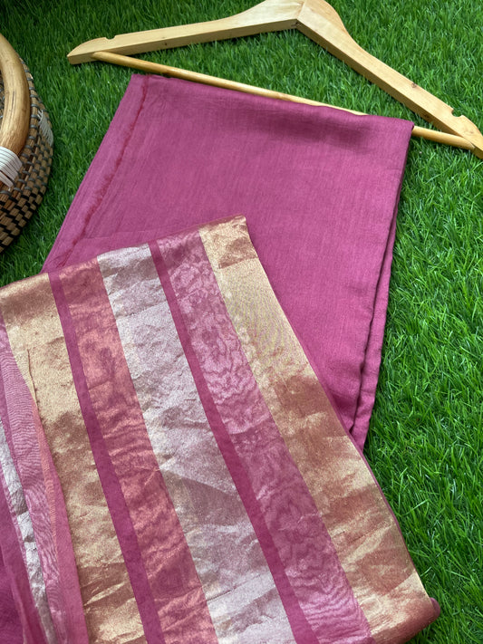 त्योहार् -Banarasi organza dupatta chanderi fabric