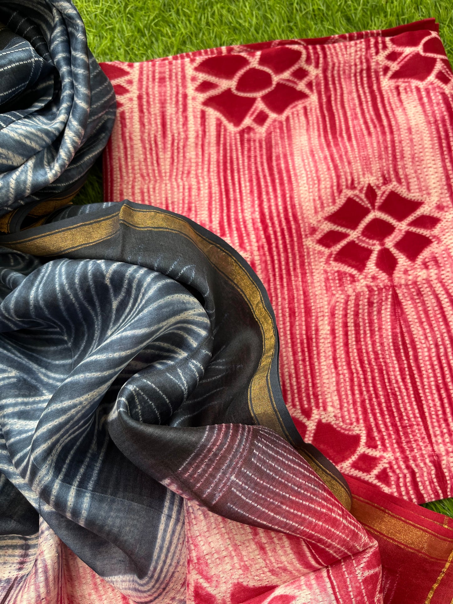 Shibori kurta dupatta