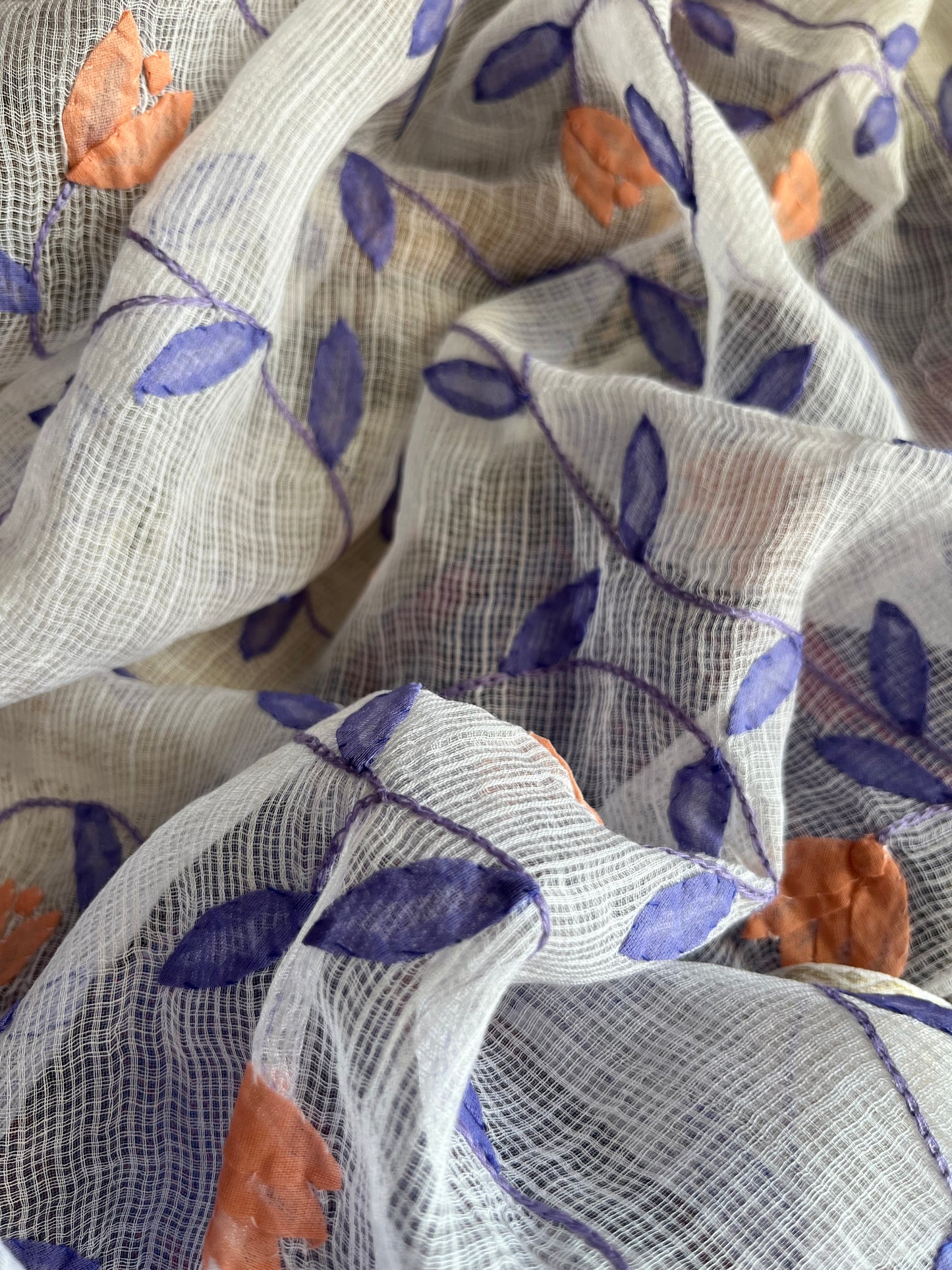 Cotton ikkat kurta bottom chikankari dupatta