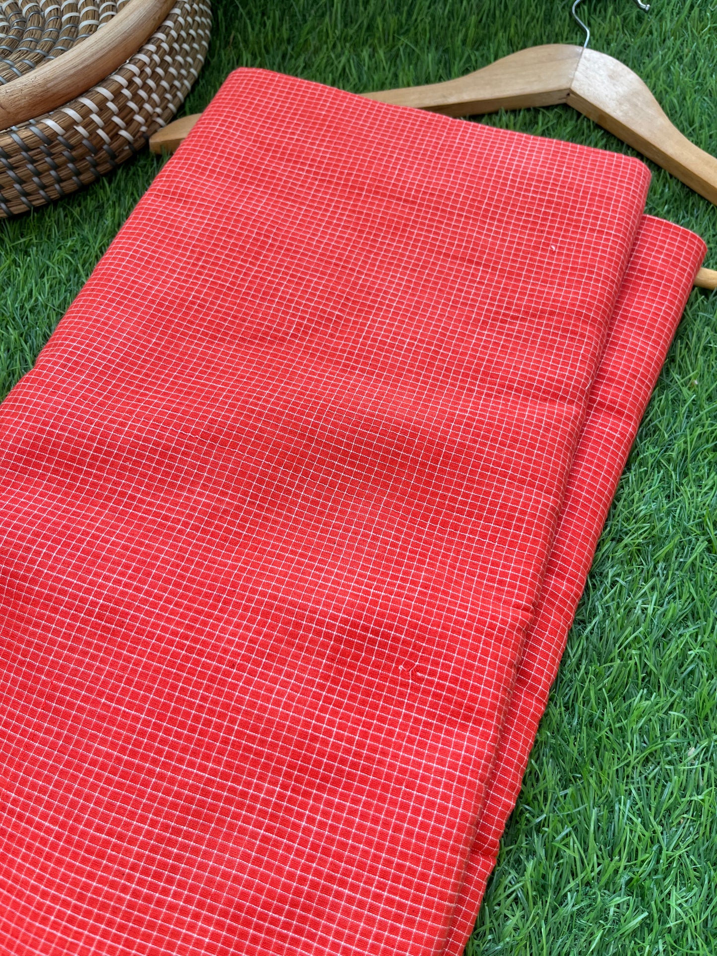 Handwoven Pure Cotton Khadi checks