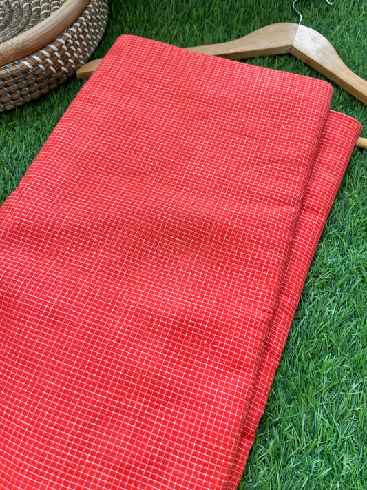 Handwoven Pure Cotton Khadi checks