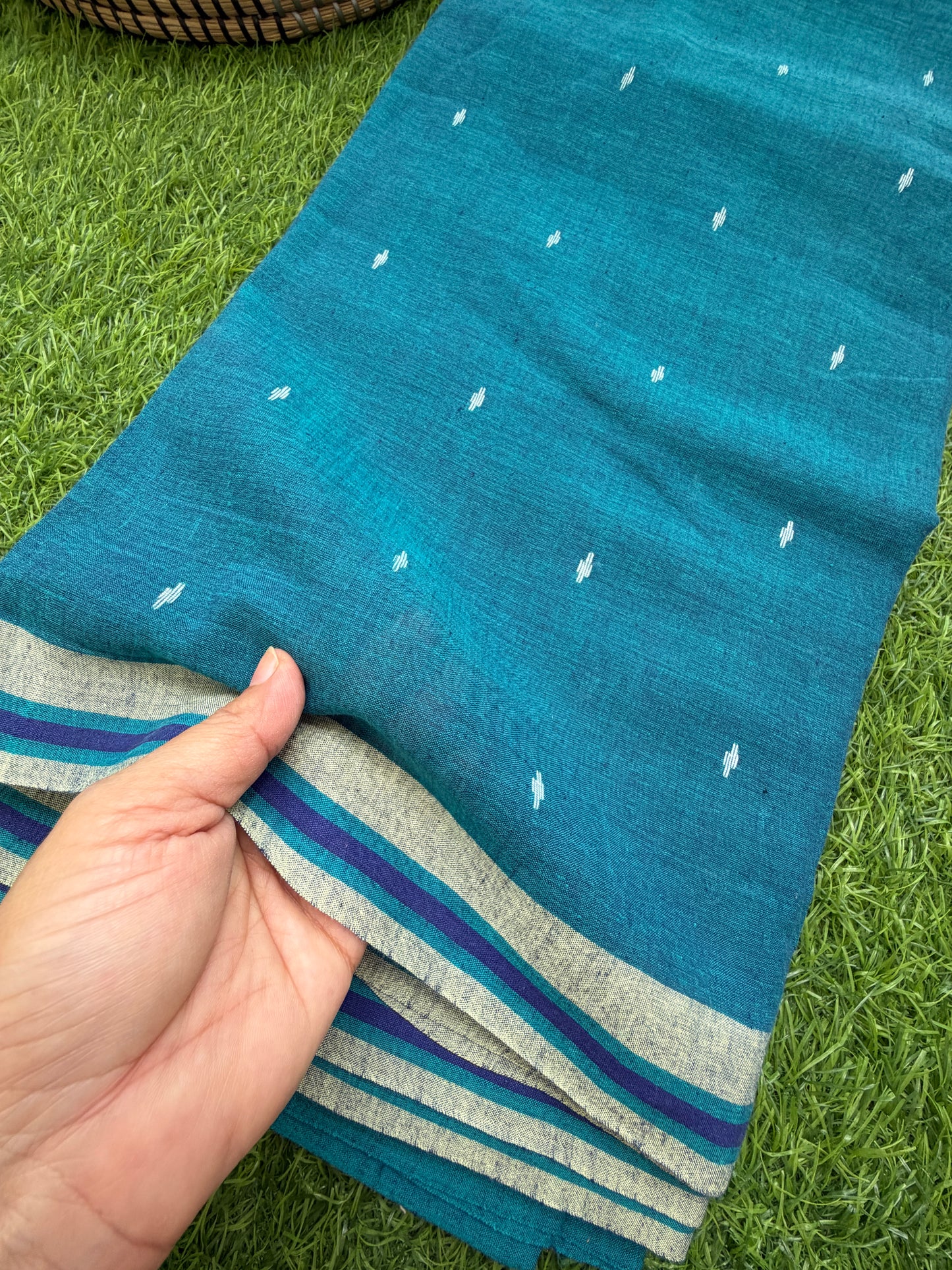 Jaamdani mul fabric