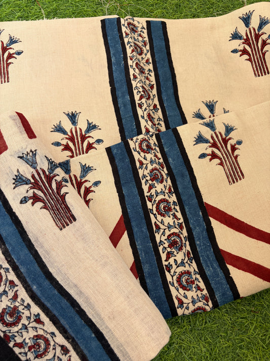 Linen Ajrakh Kurta and dupatta