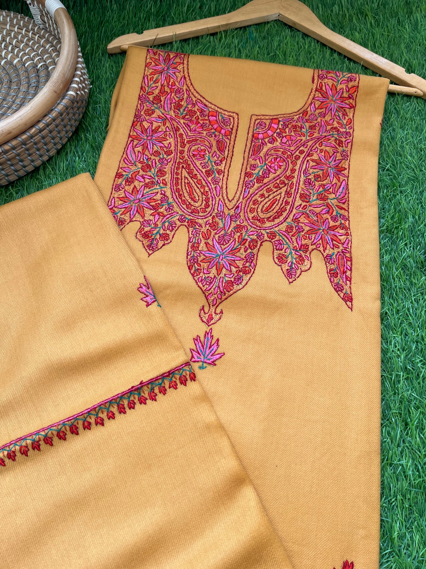 Woollen hand embroidered suit