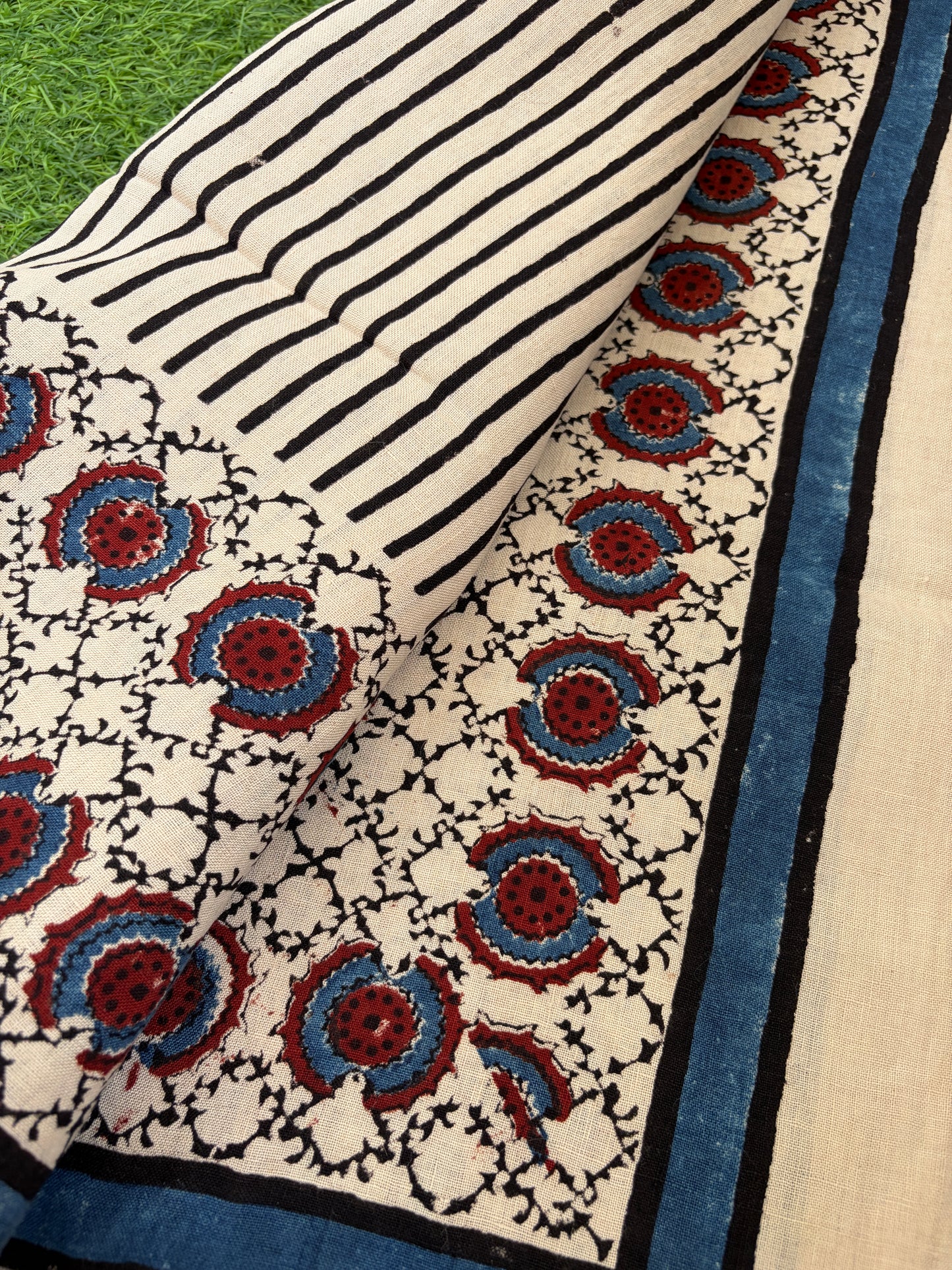 Linen Ajrakh Kurta