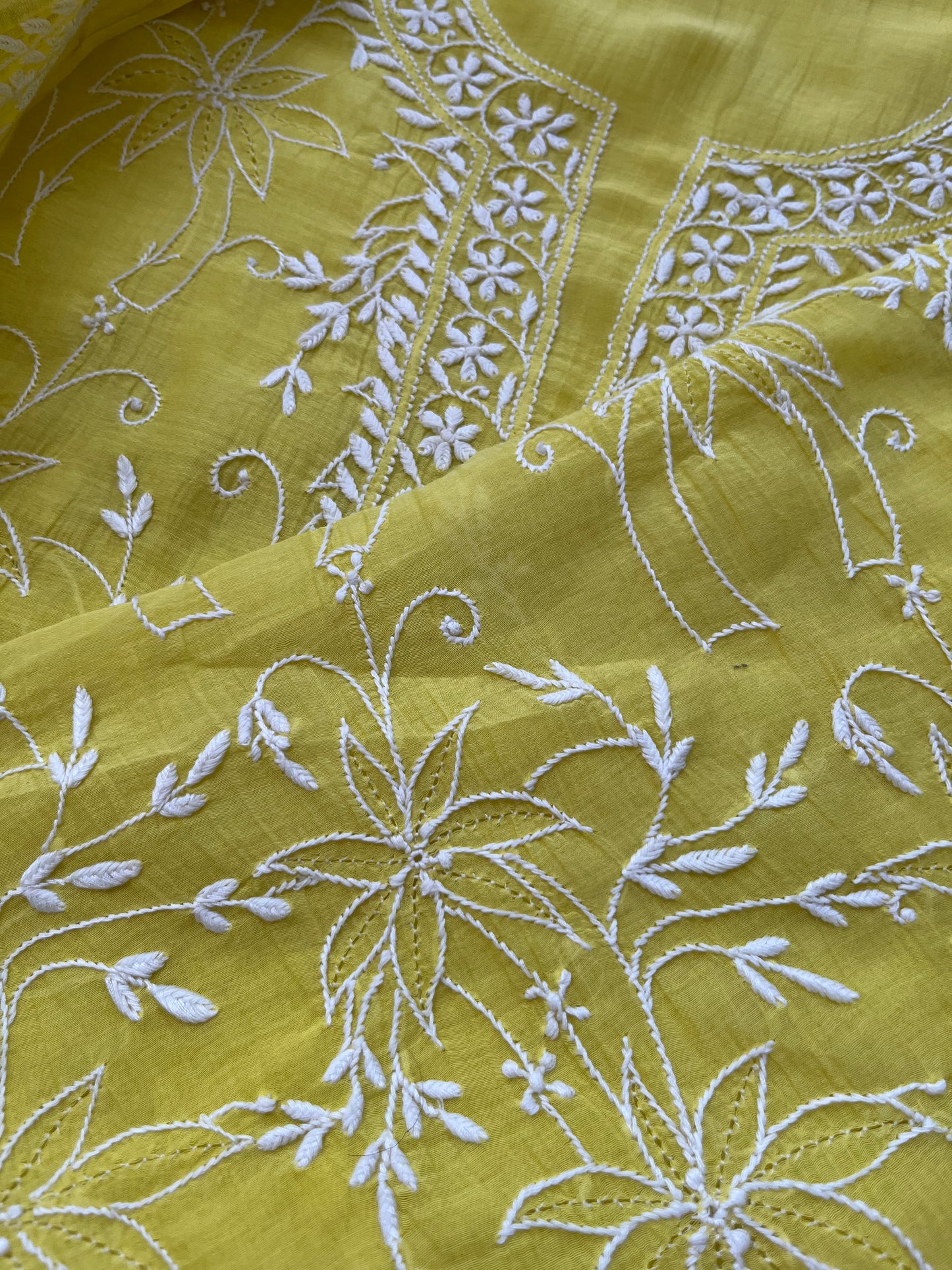 Chanderi Chikankari Kurta Dupatta