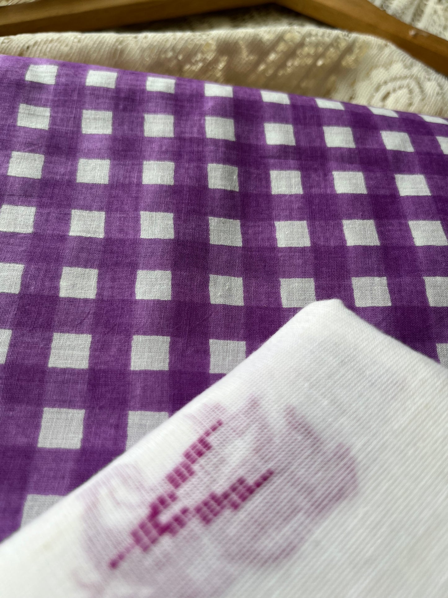 Check Cotton kurta Bottom