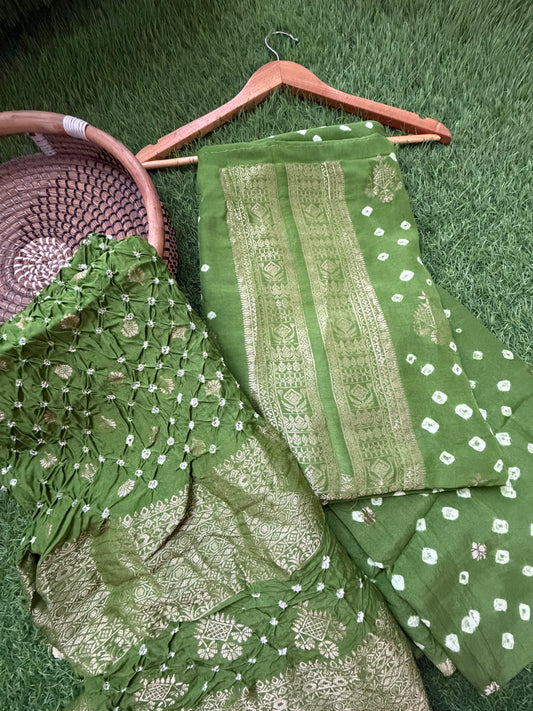 Modal Bandhani kurta bottom dupatta