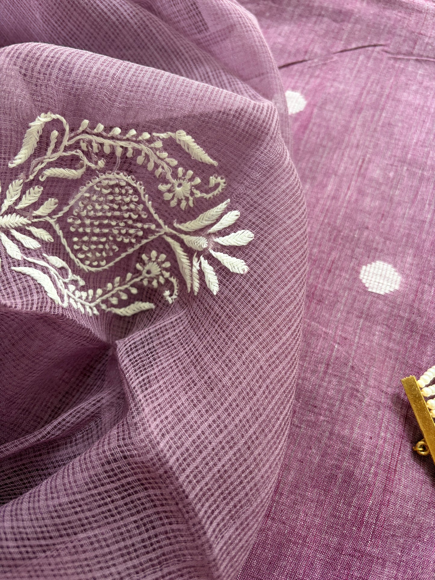 Mangalgiri kurta Kota Doria chikankari dupatta
