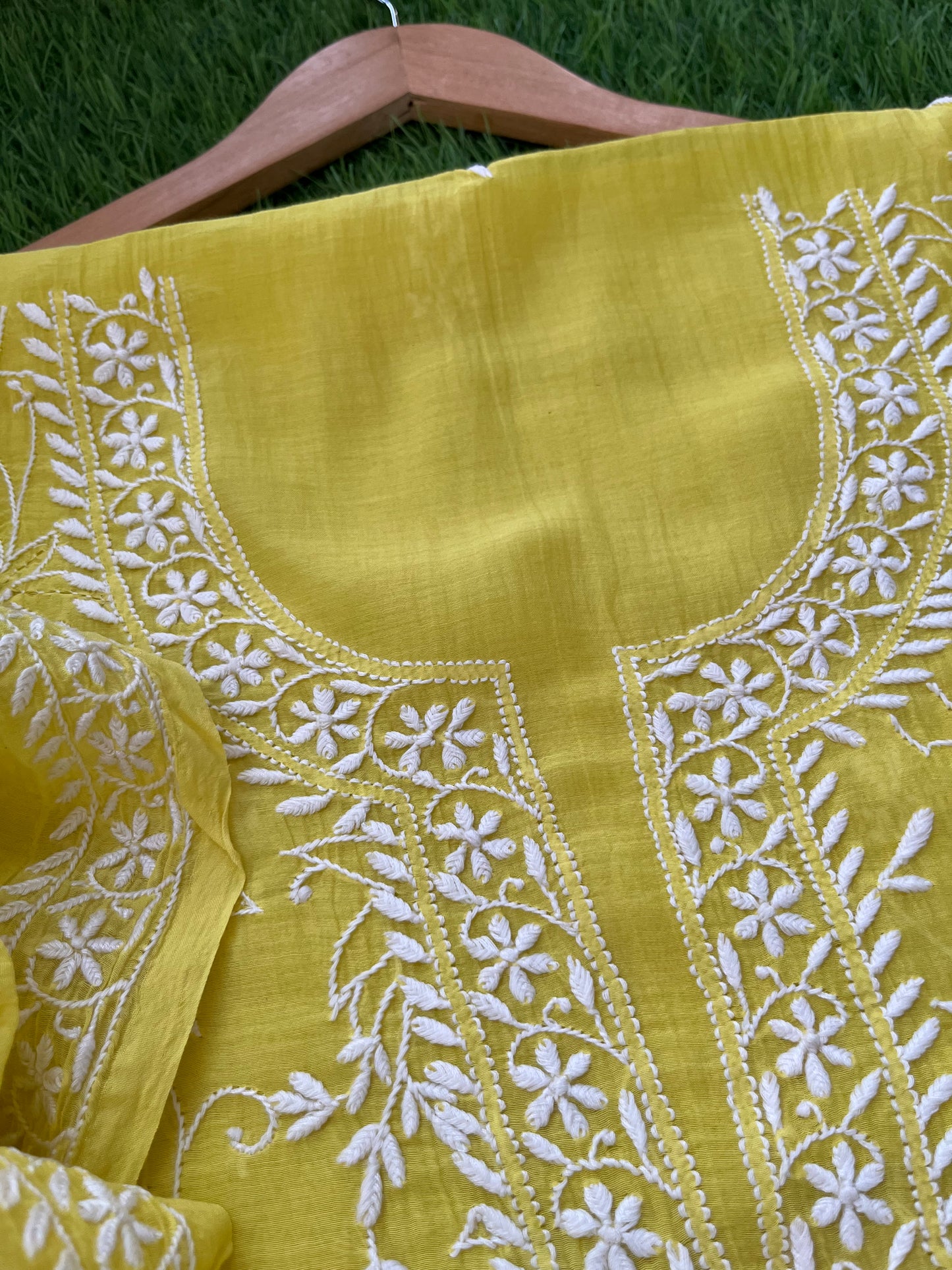 Chanderi Chikankari Kurta Dupatta