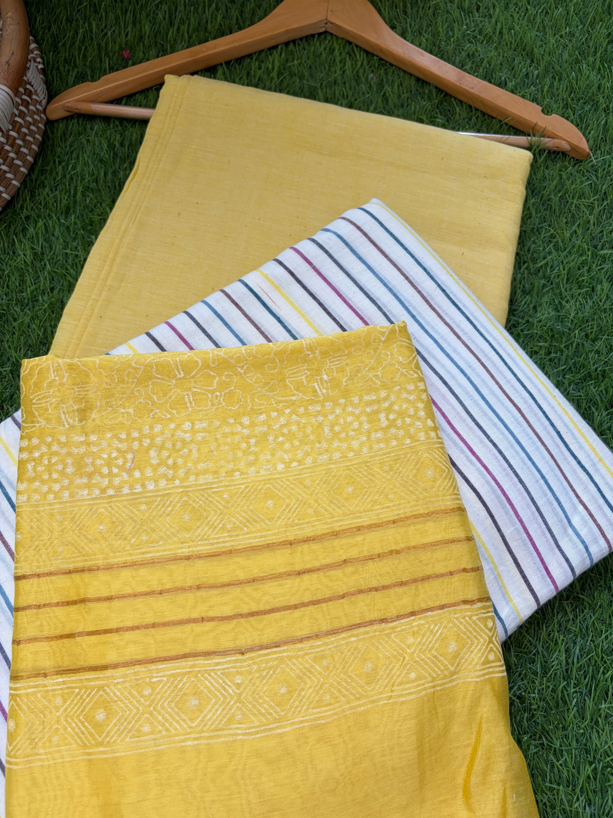 Khadi kurta bottom fabric chanderi dupatta