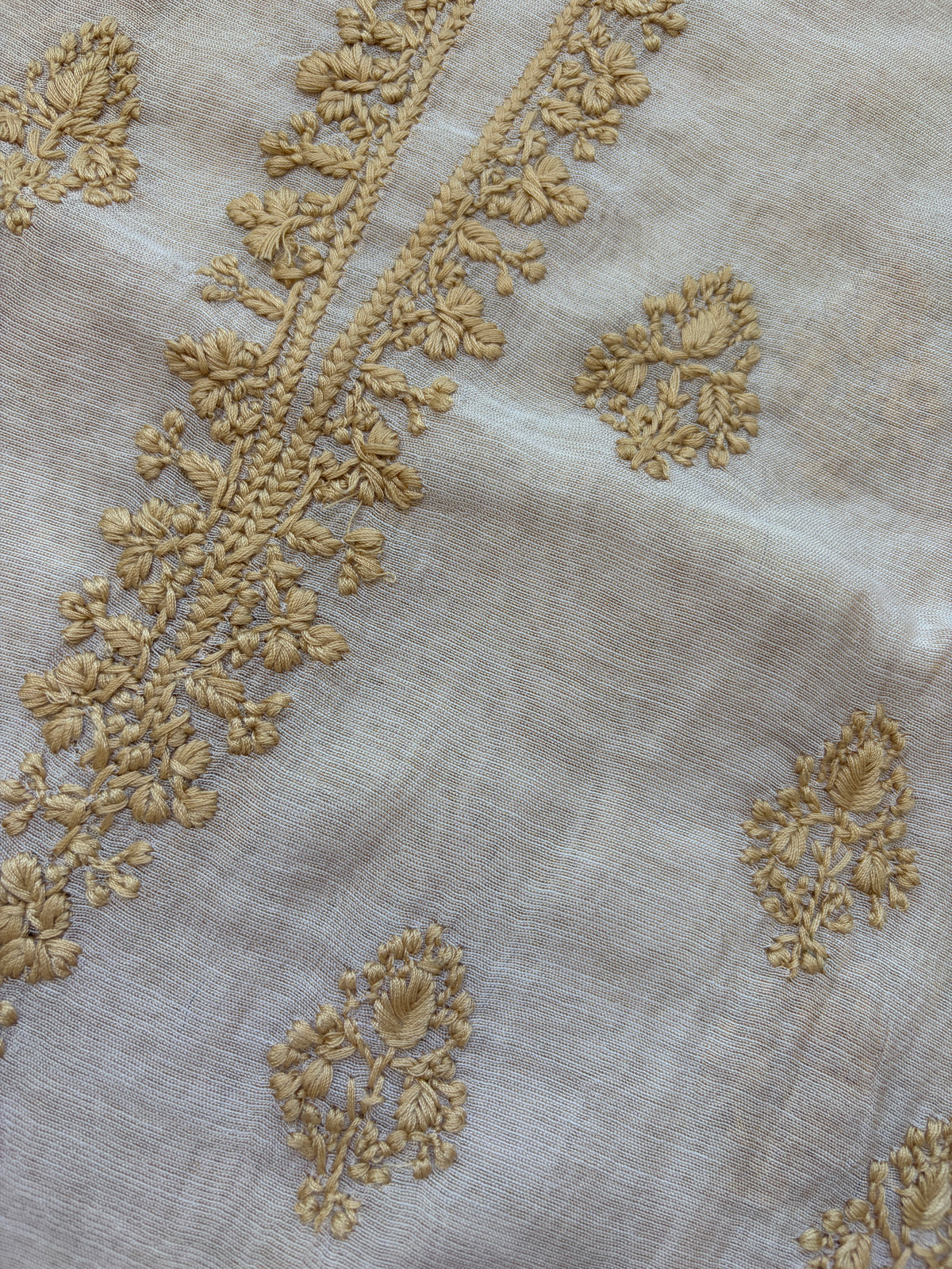 Chikankari chanderi Kurta