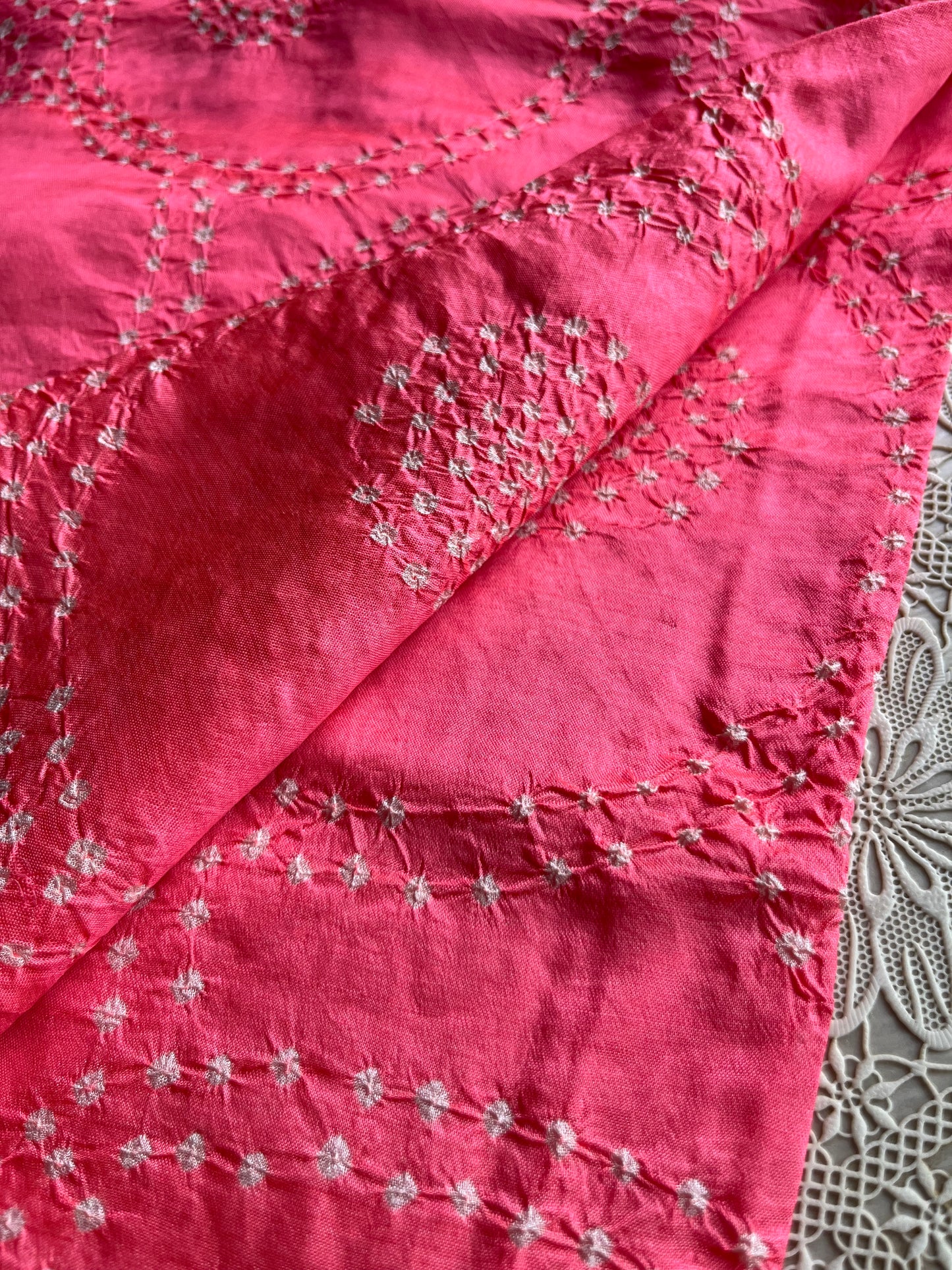 Mulberry Silk bandhani kurta