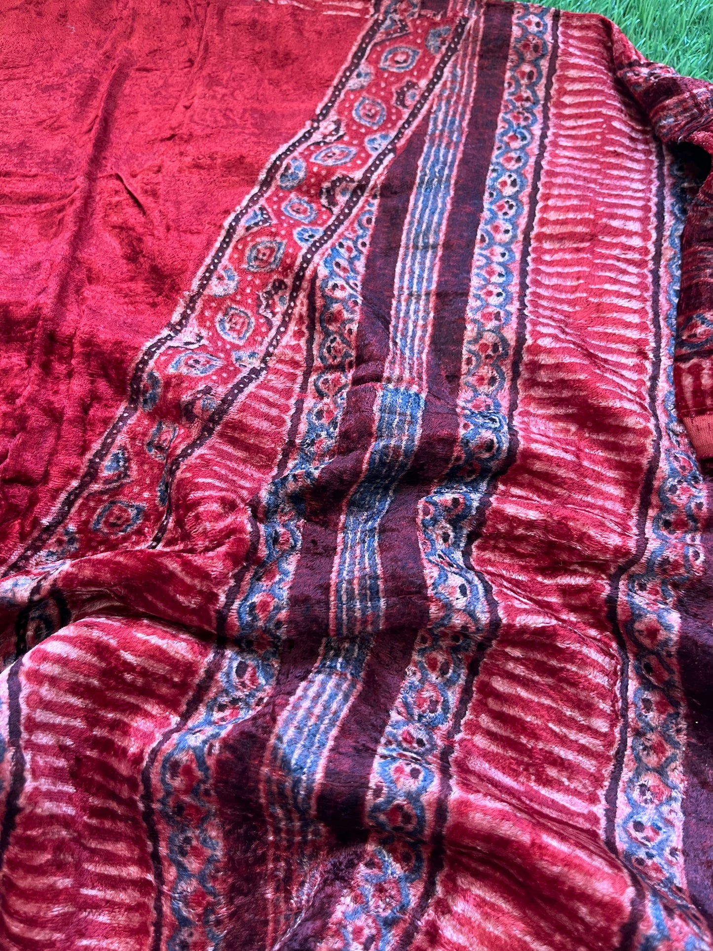 Velvet Ajrakh Kurta