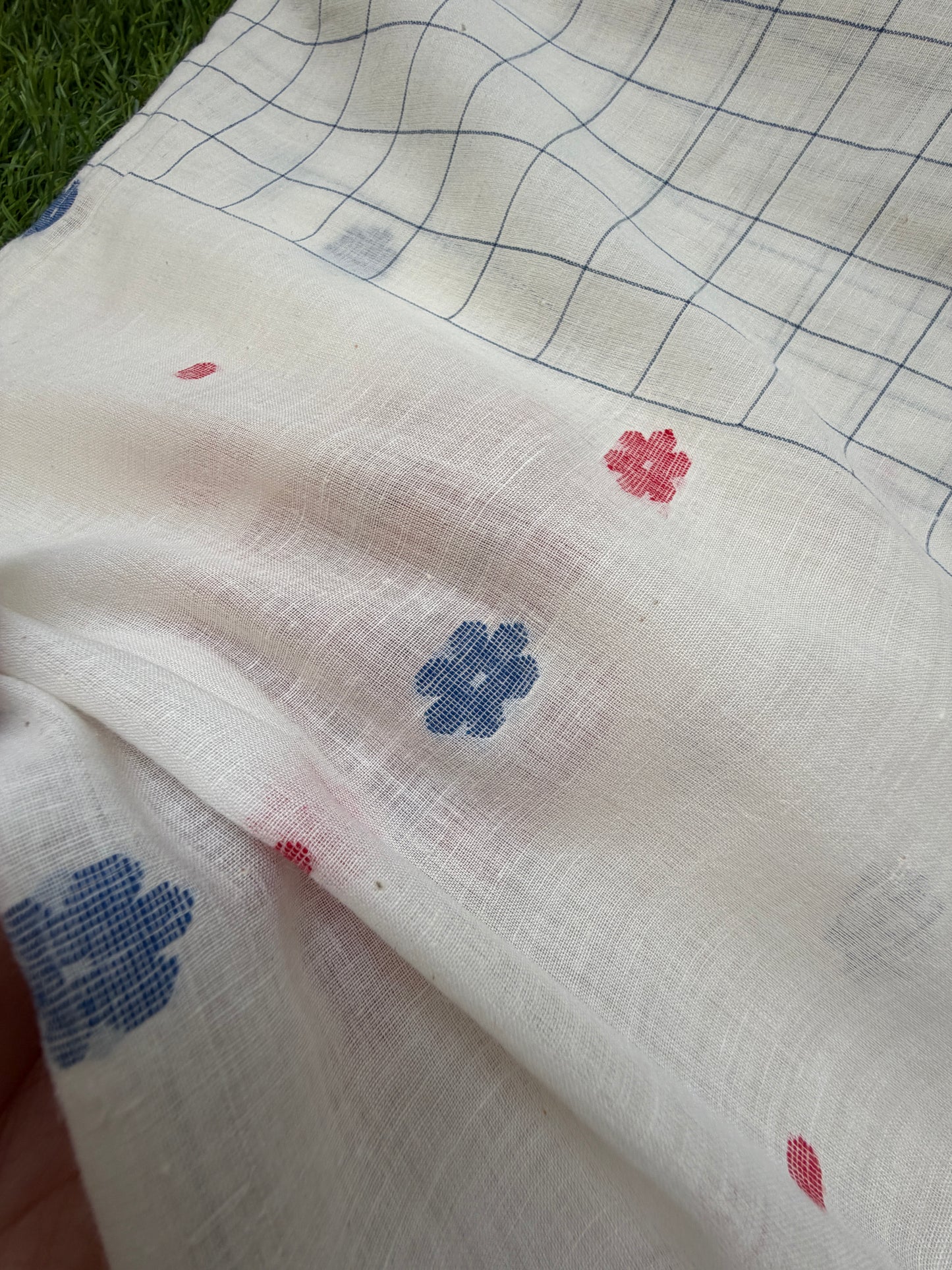 Jaamdani mul fabric