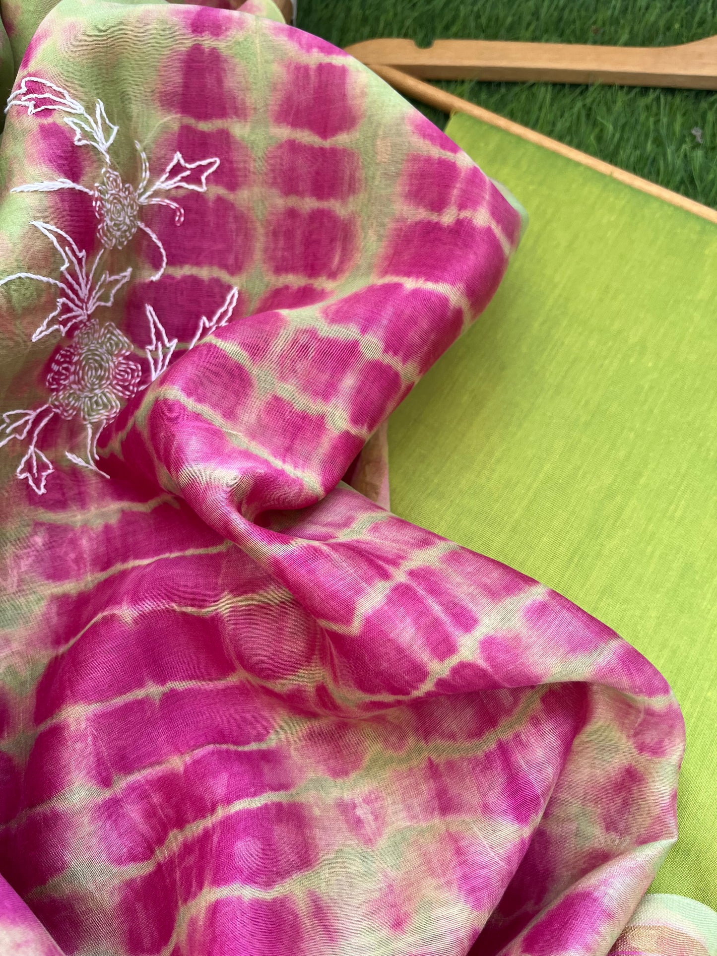 Cotton silk kurta bottom chanderi dupatta