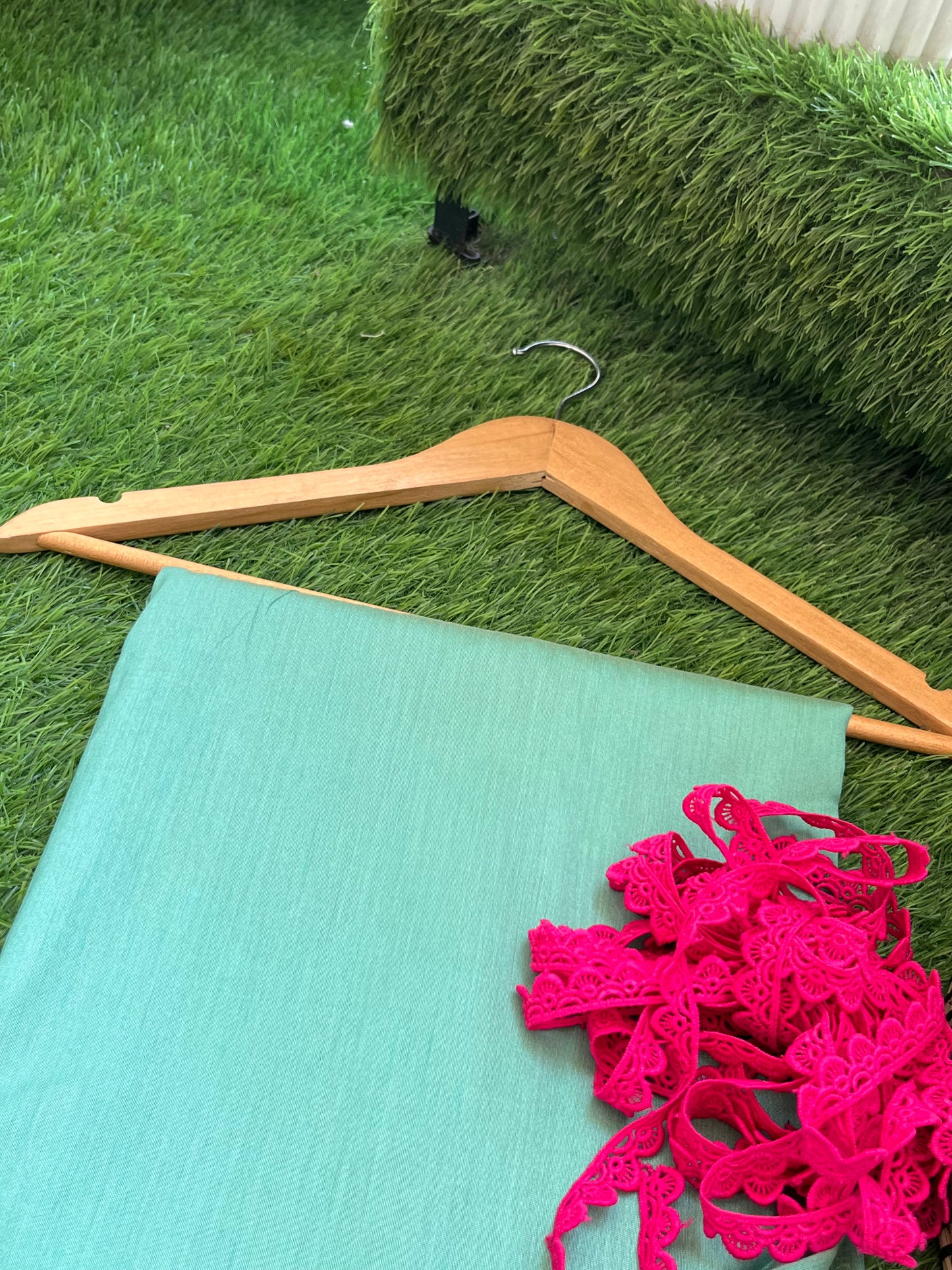 Cotton Silk plain fabric