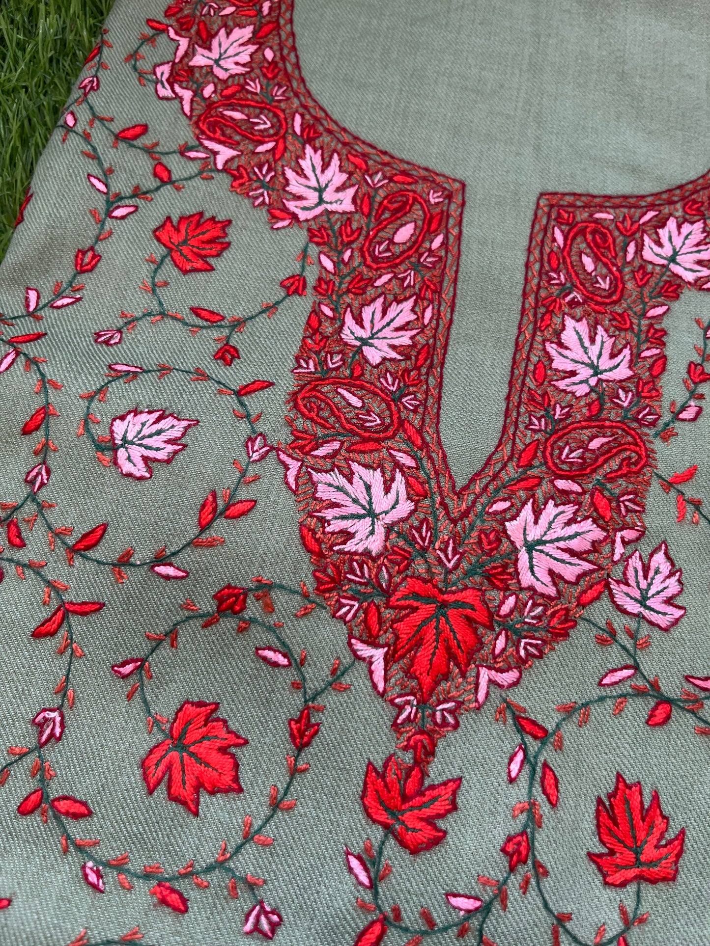 Woollen hand embroidered suit