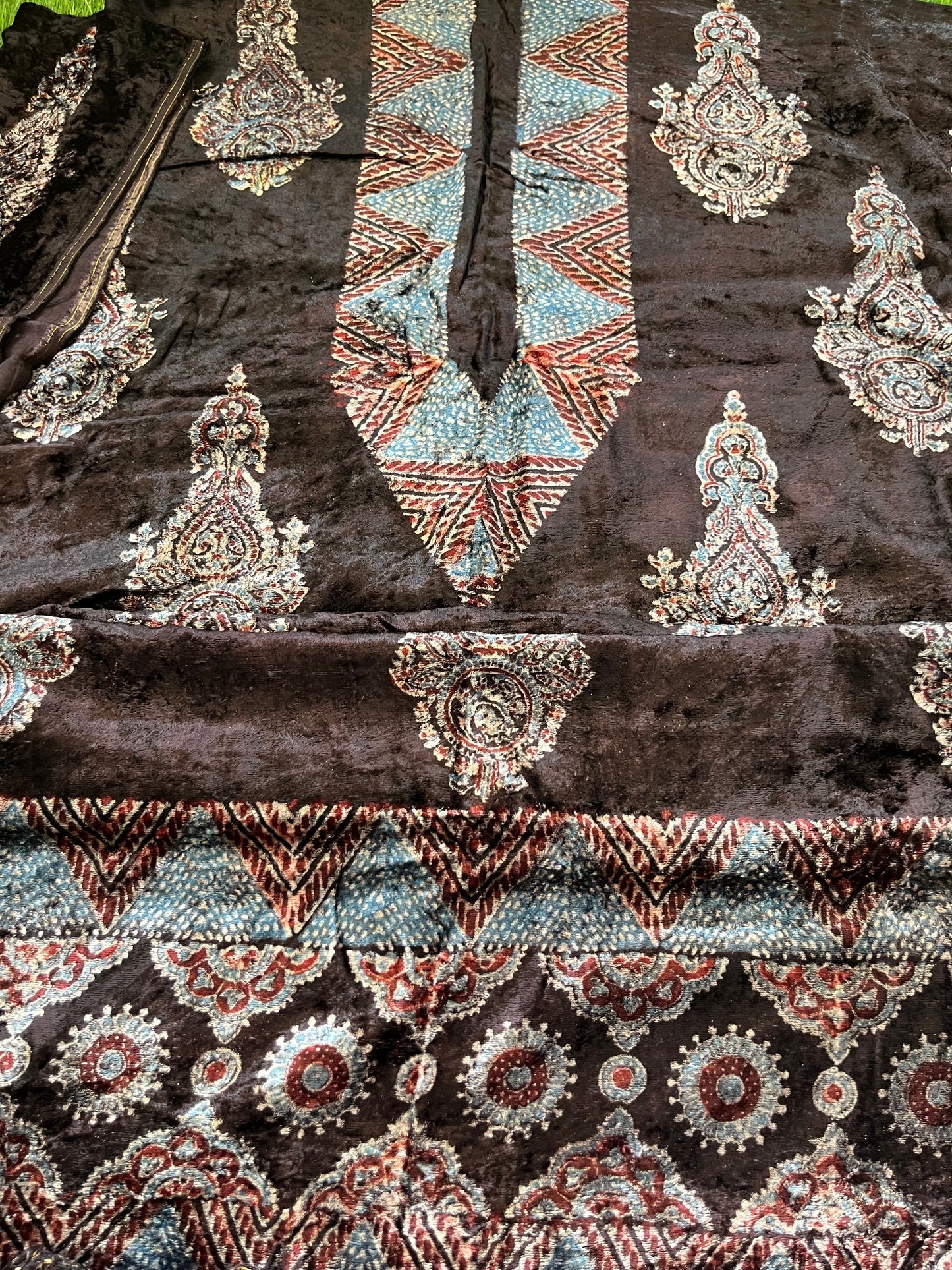 Velvet Ajrakh Kurta