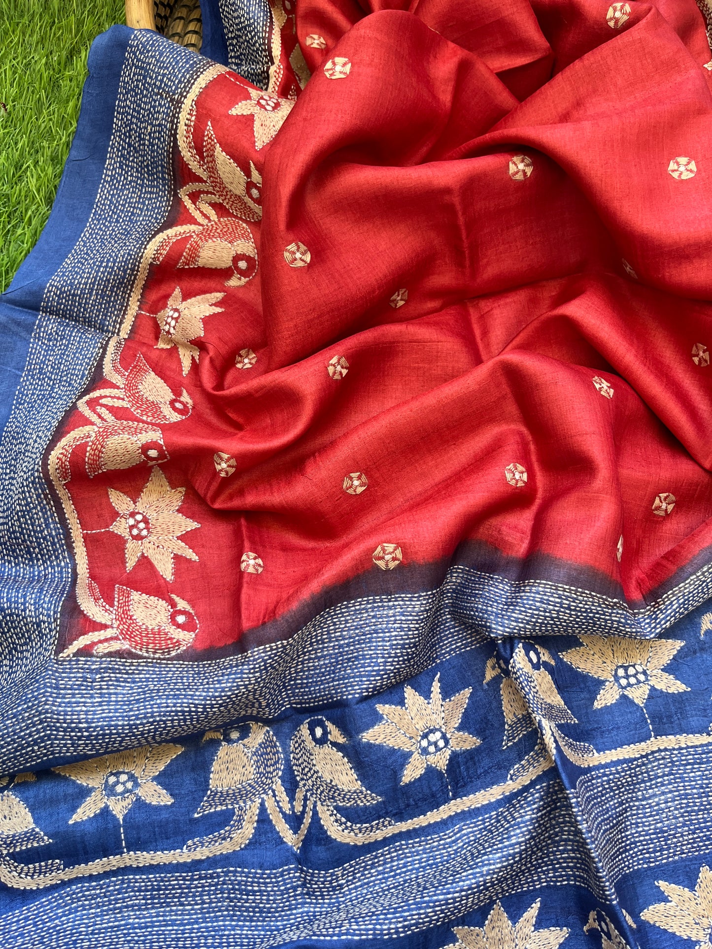 Silk Kantha Dupatta