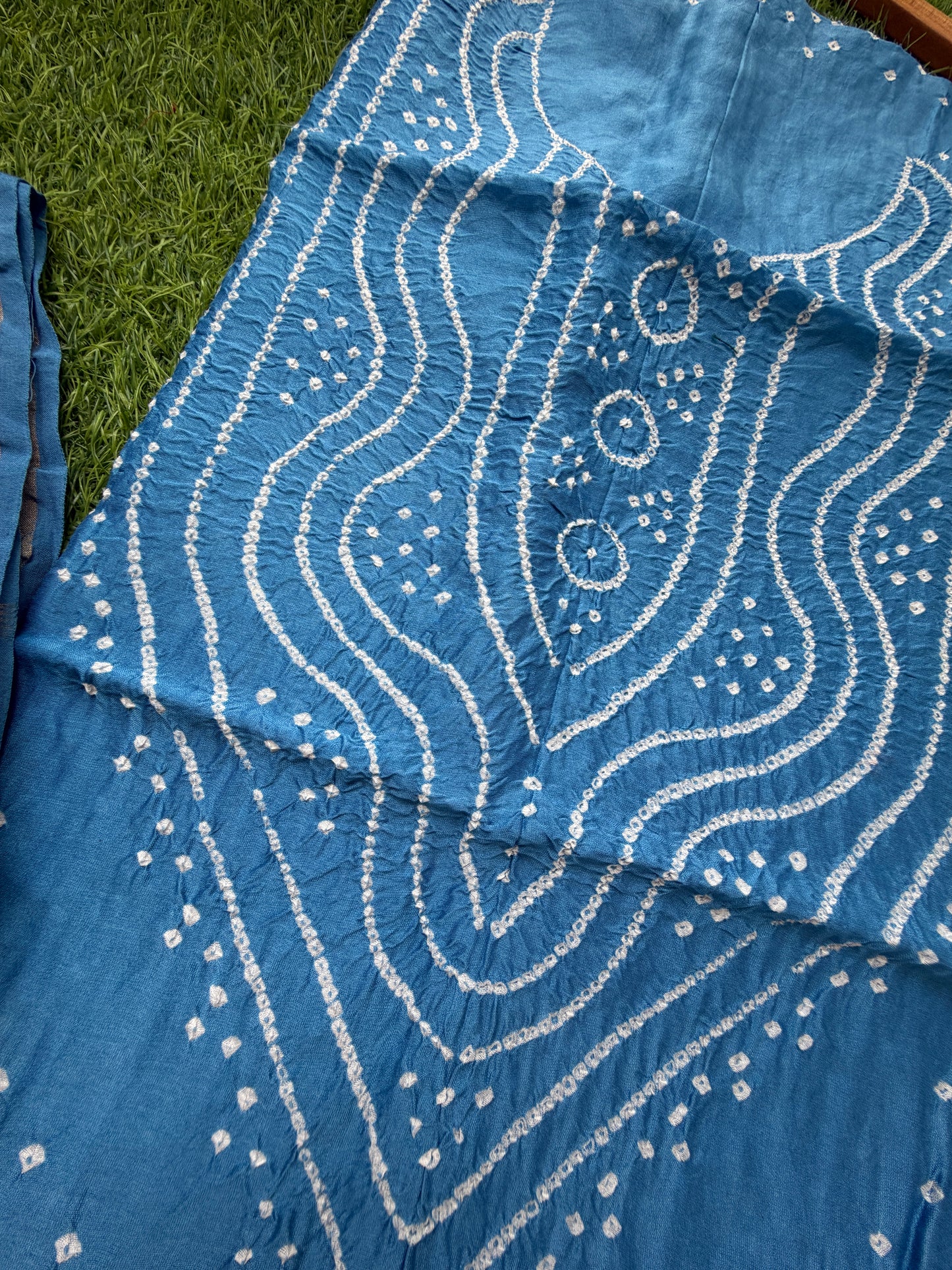 Chanderi Bandhani kurta dupatta