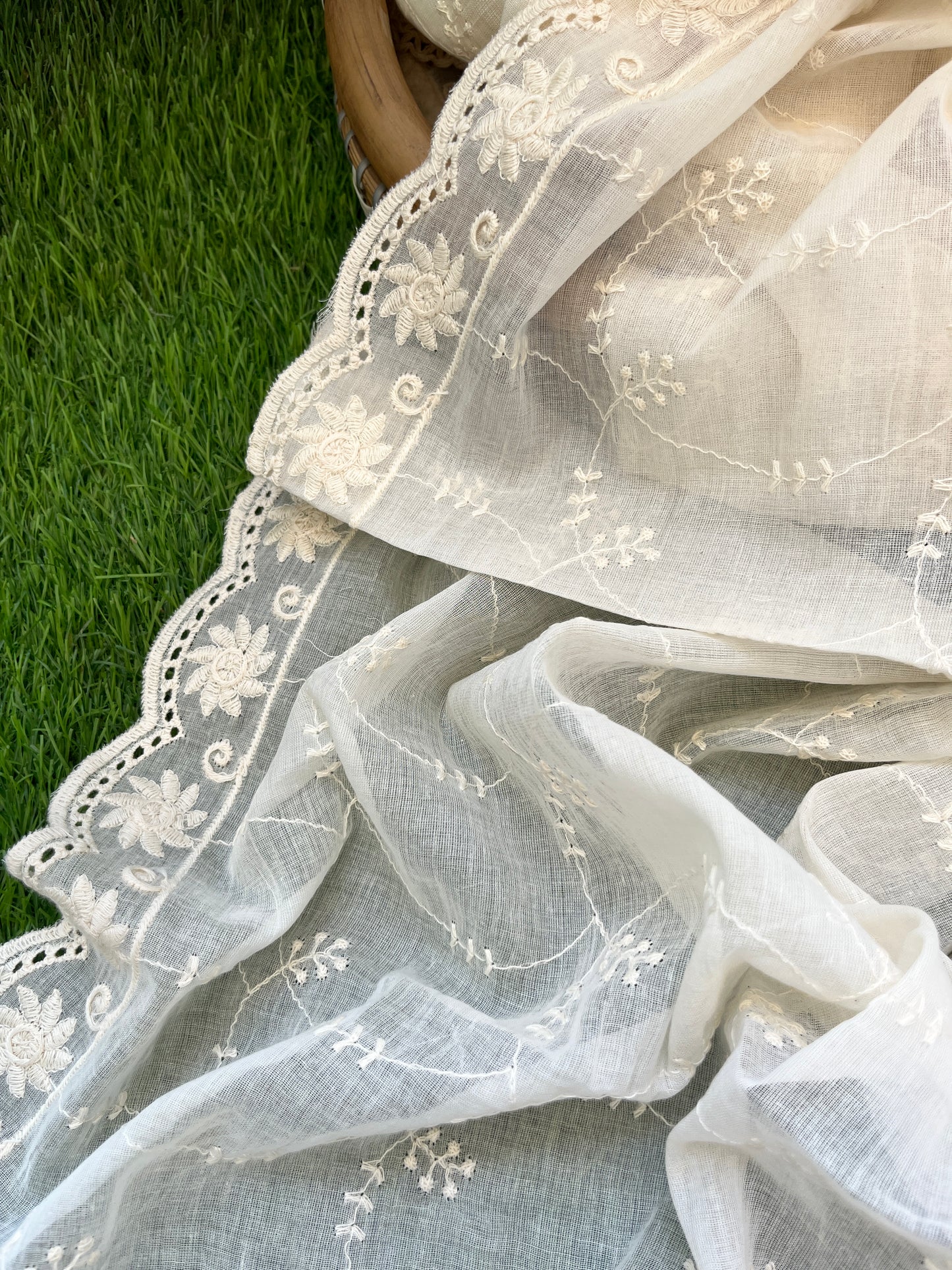 Kurta Bottom scalloped Dupatta