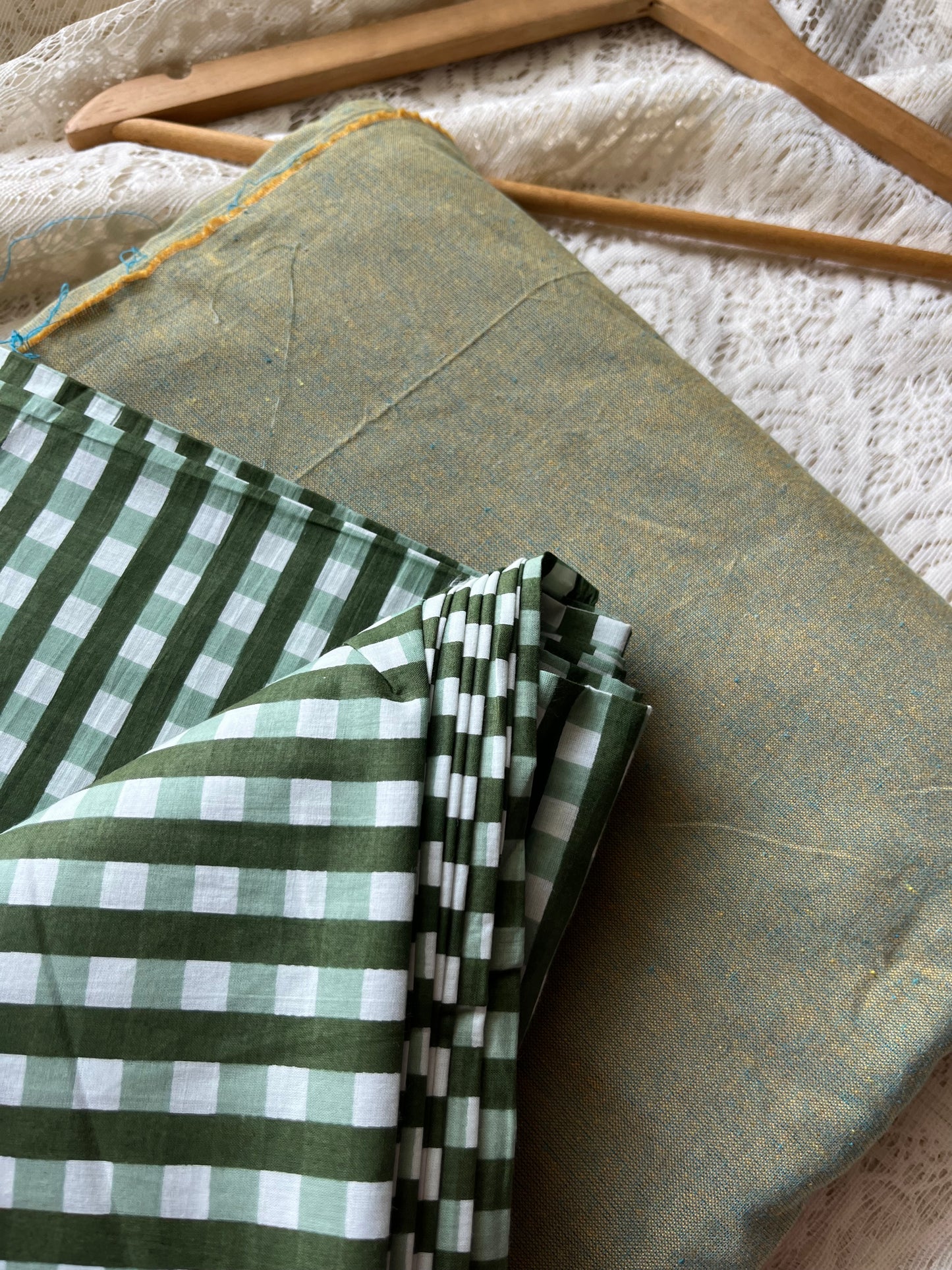 Check Cotton kurta Bottom