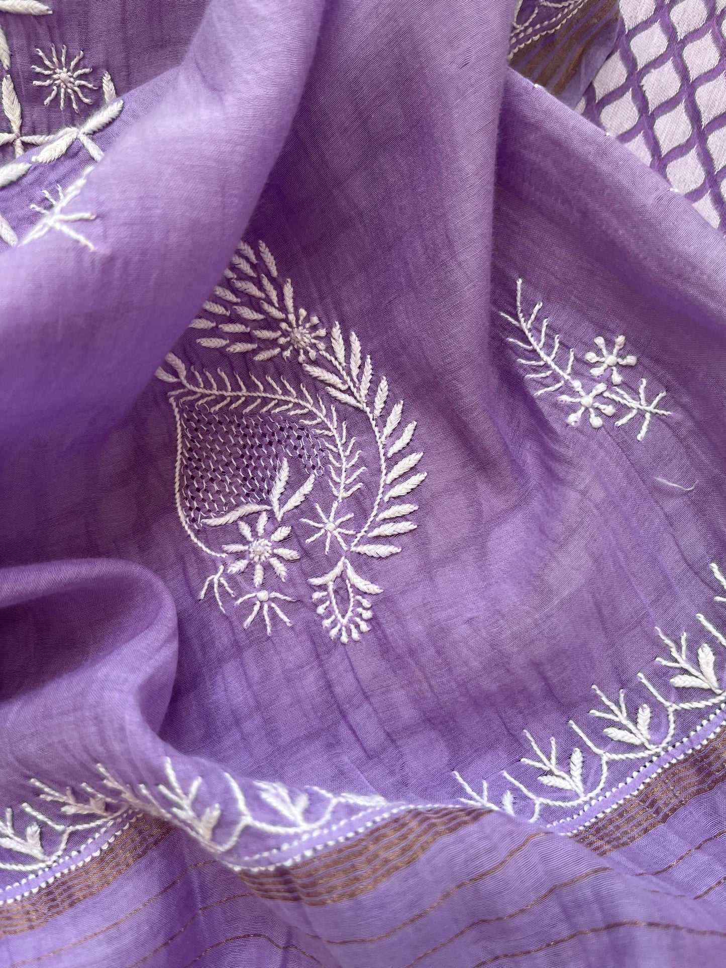Jaamdani kurta chikankari dupatta