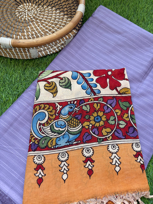 Kalamkari Dupatta with cotton kurta Bottom Fabric