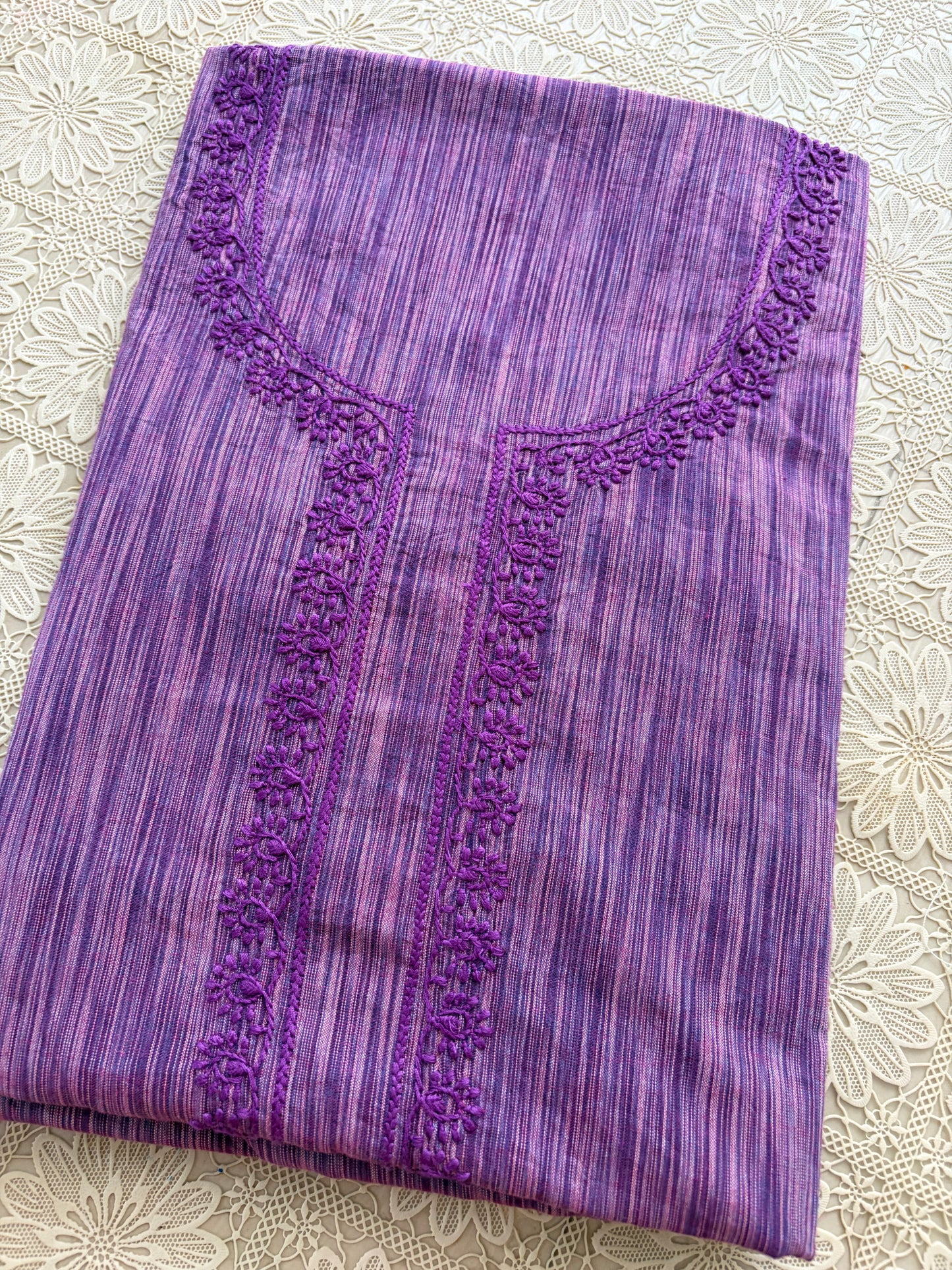 Chikankari mangalgiri cotton Kurta