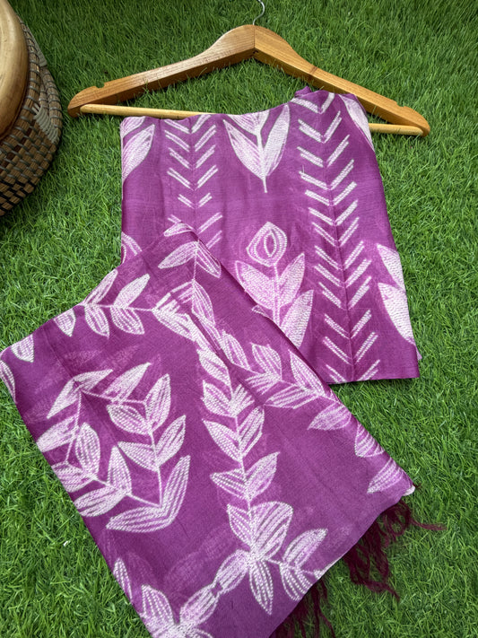 Chanderi Shibori kurta dupatta